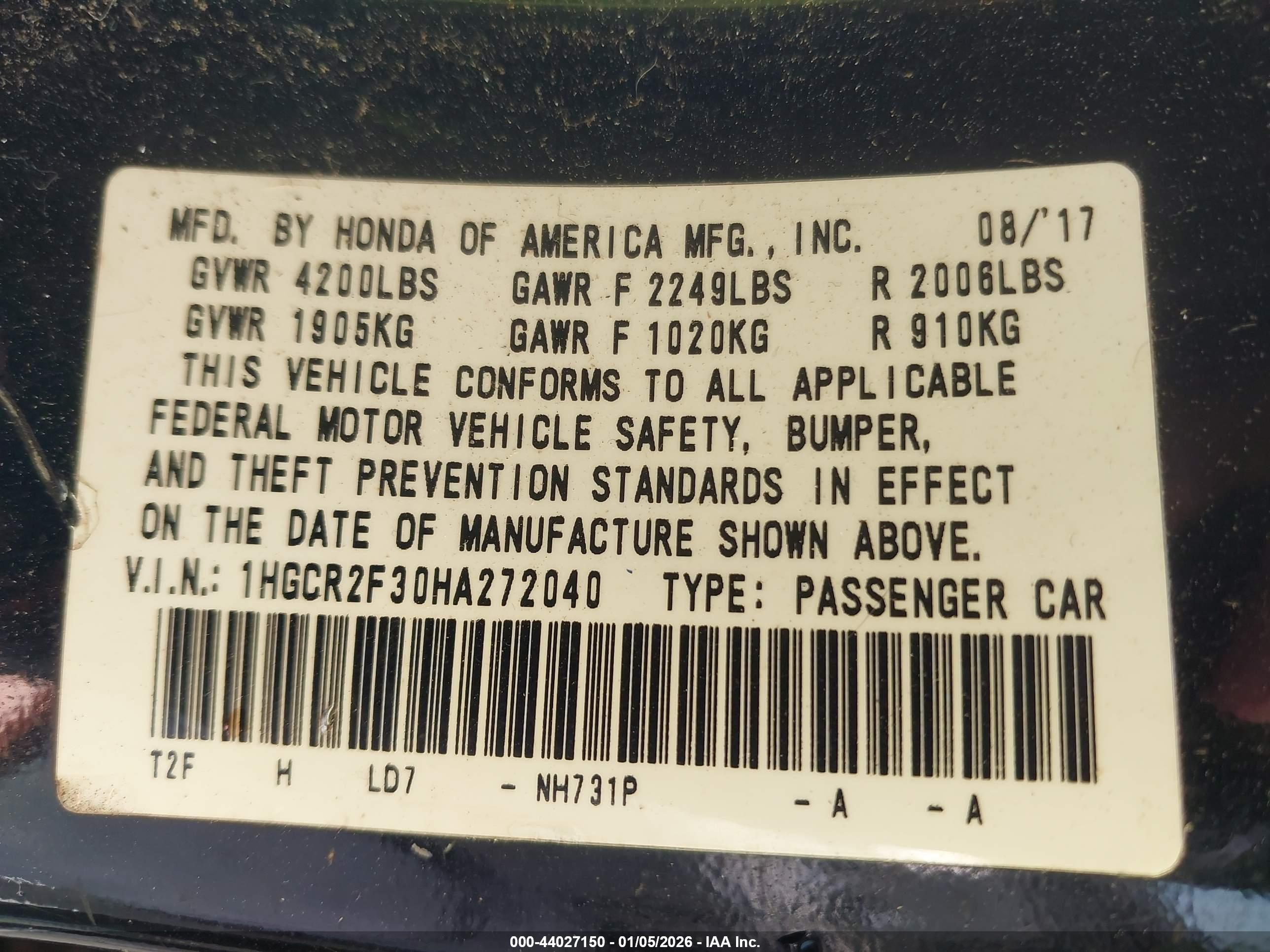 HONDA ACCORD image 9