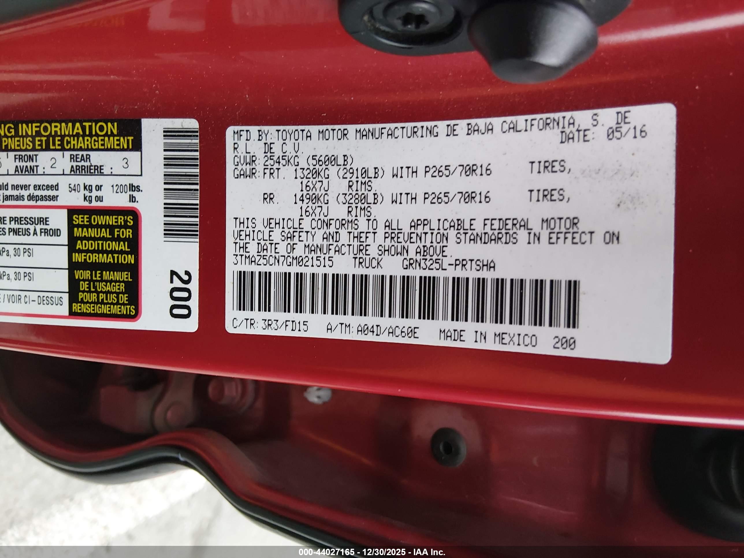 TOYOTA TACOMA image 9