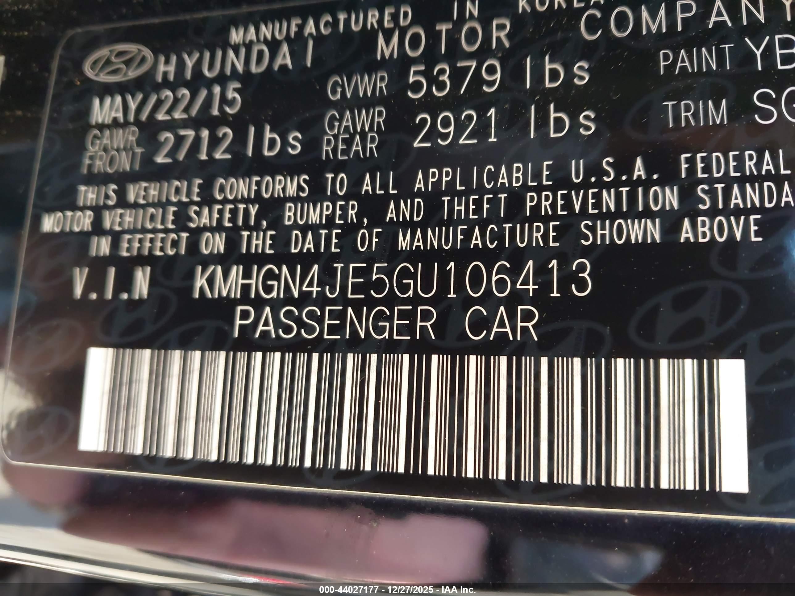 HYUNDAI GENESIS image 9