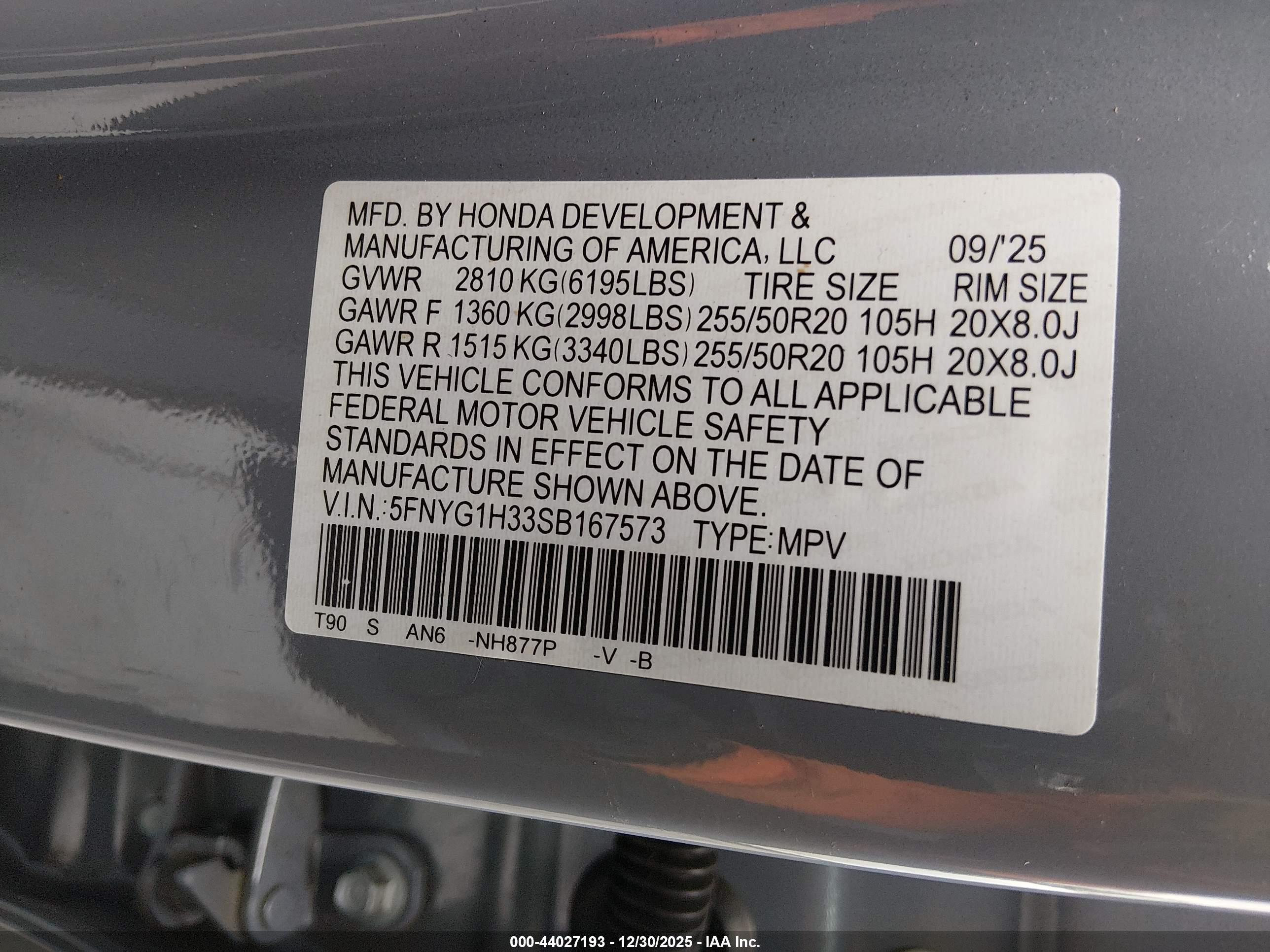 HONDA PILOT image 9