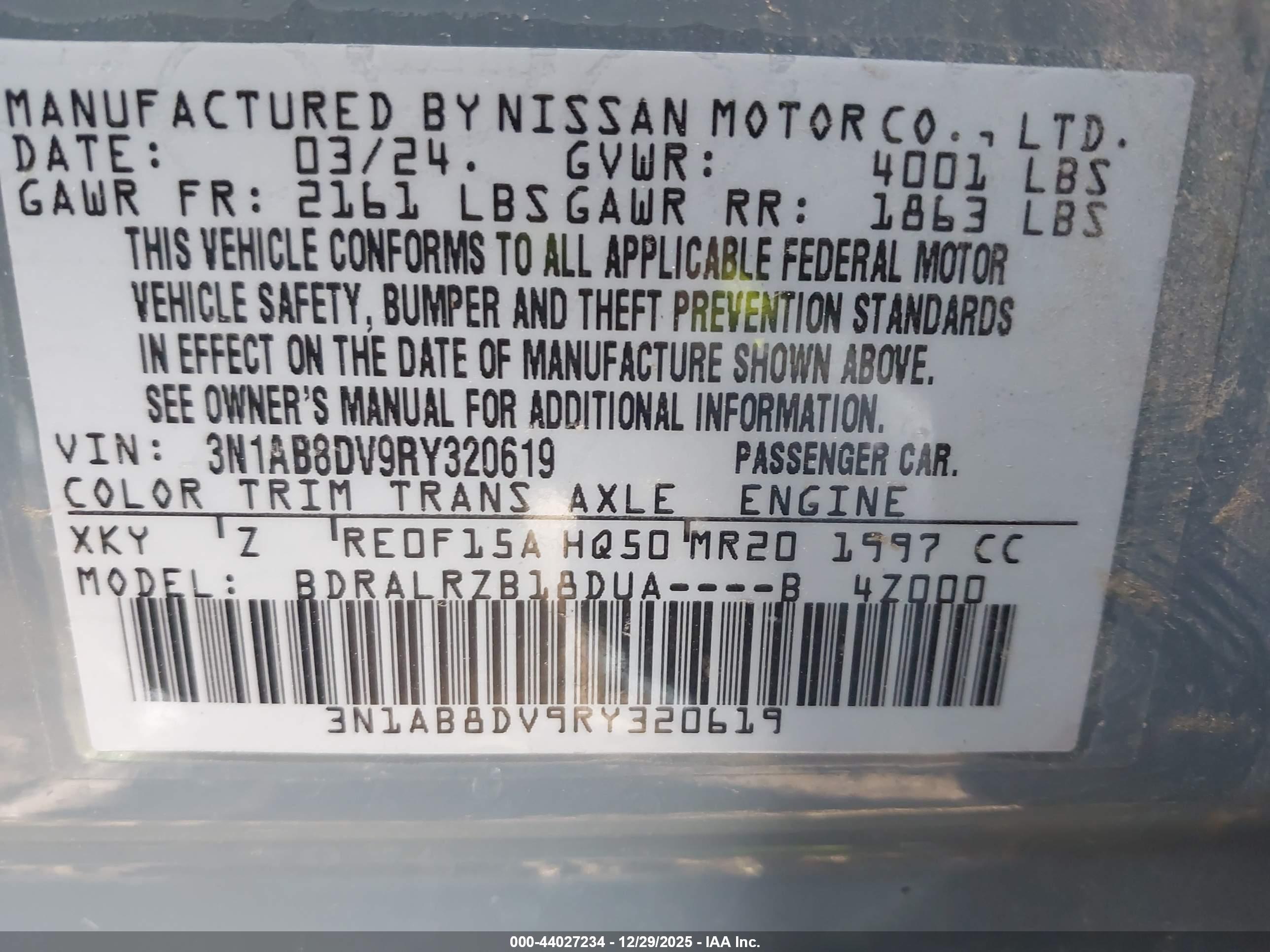 NISSAN SENTRA image 9