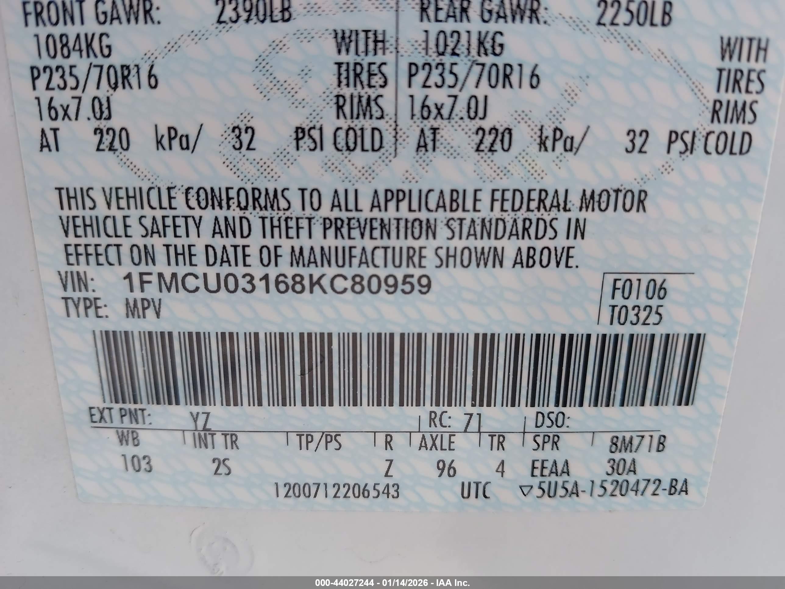 FORD ESCAPE image 9