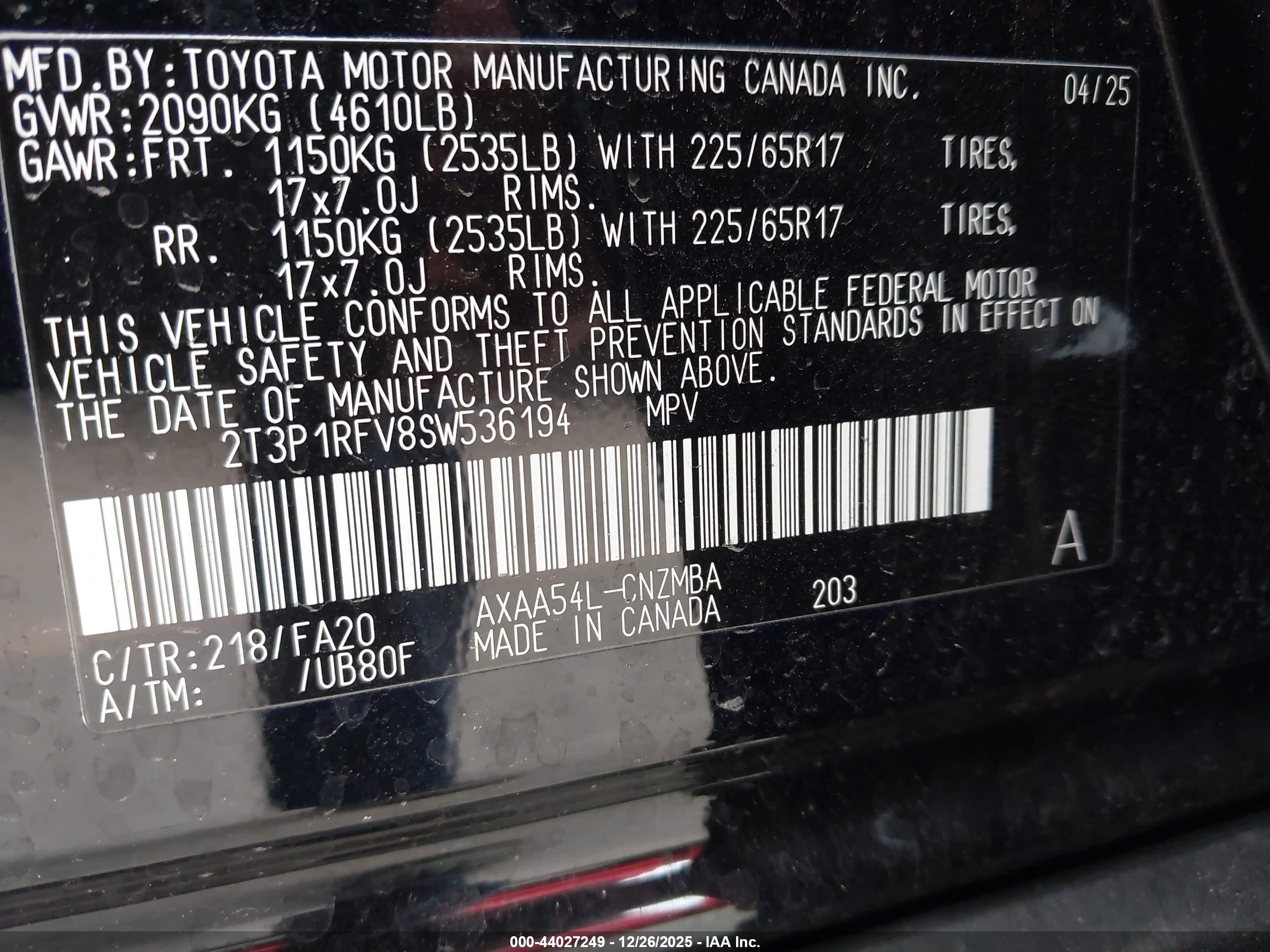 TOYOTA RAV4 image 9