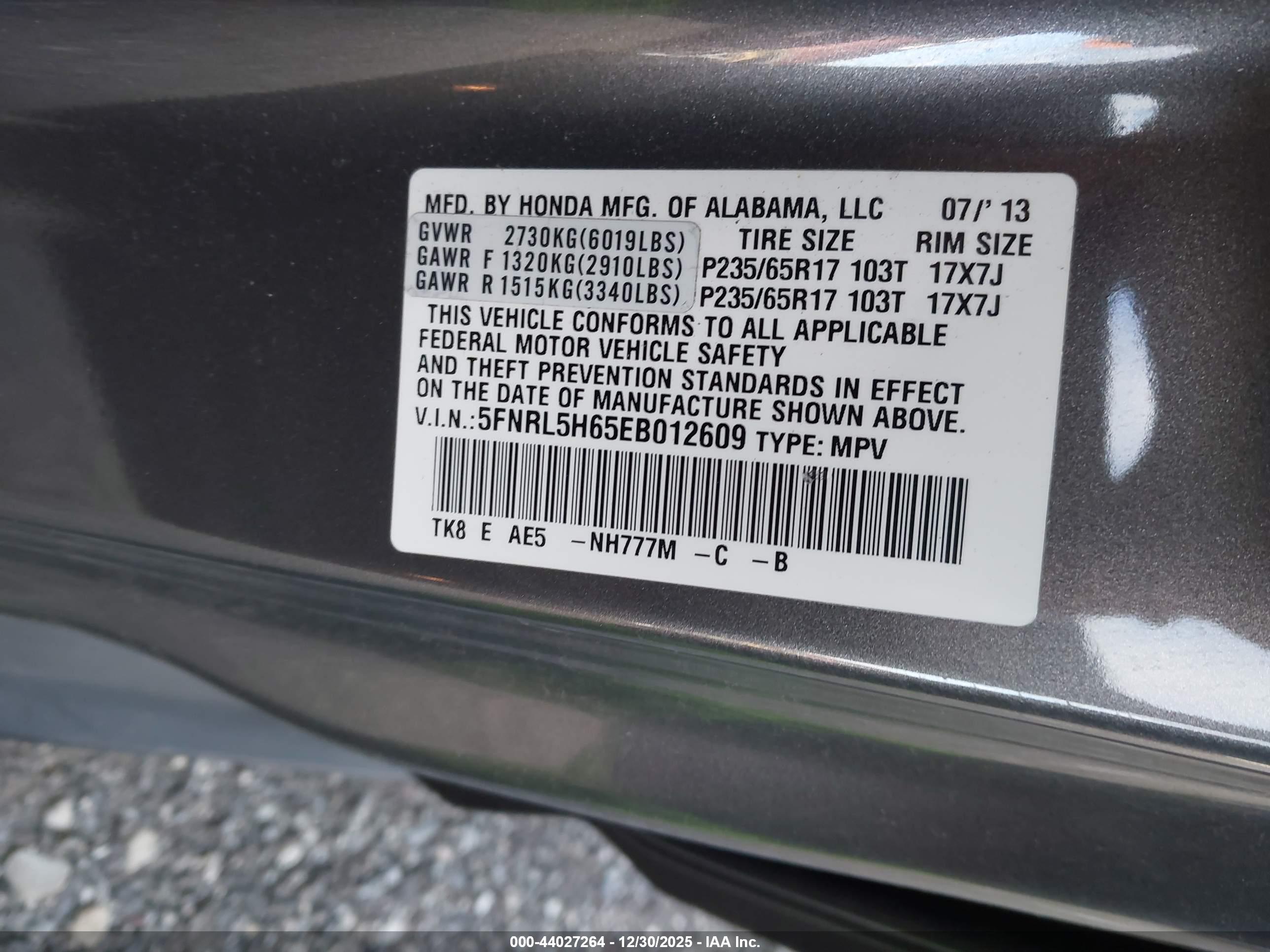 HONDA ODYSSEY image 9