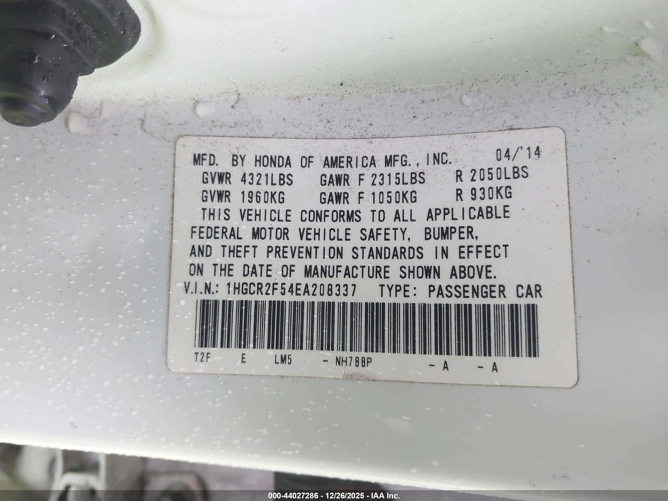 HONDA ACCORD image 9