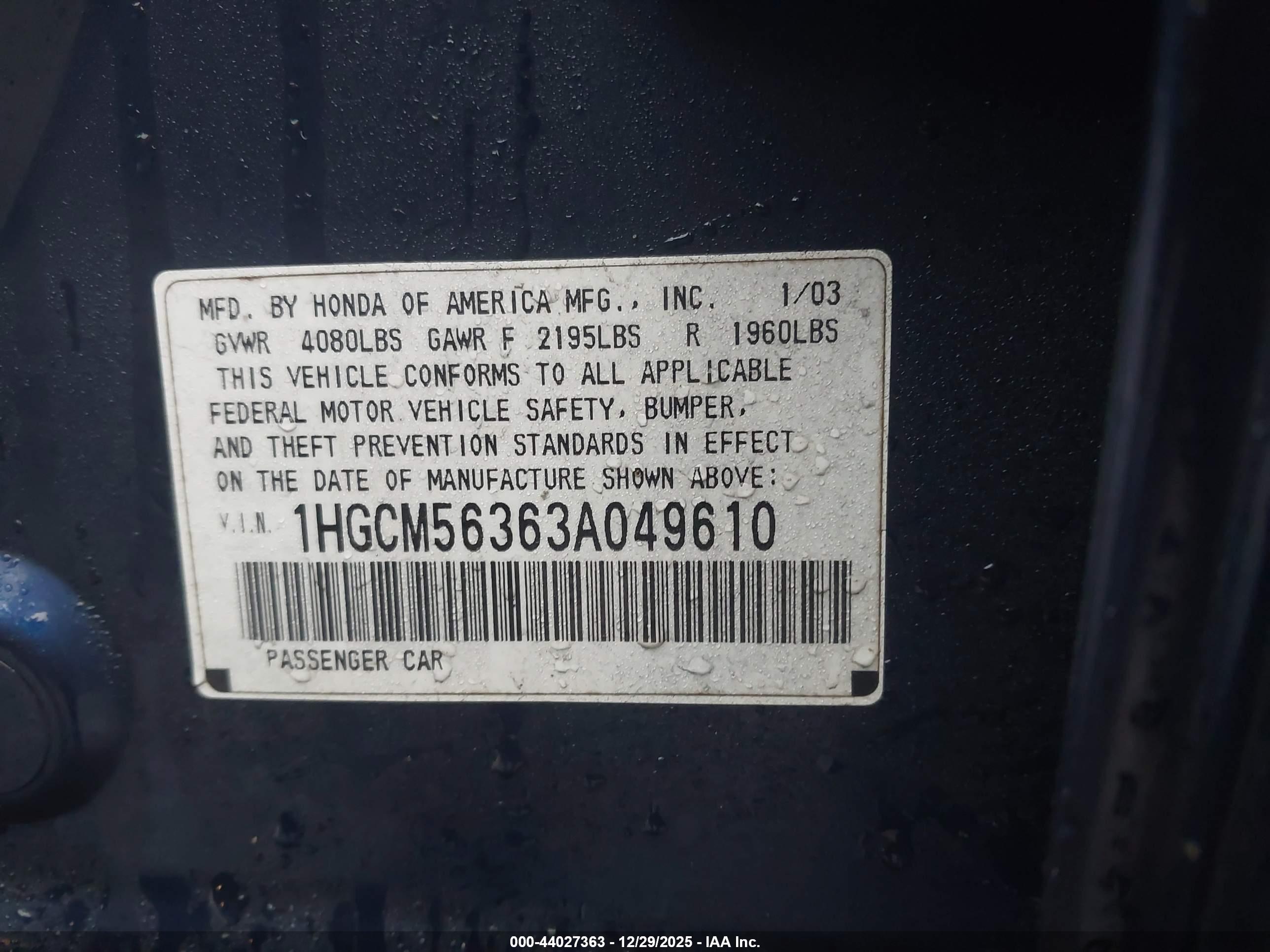 HONDA ACCORD image 9