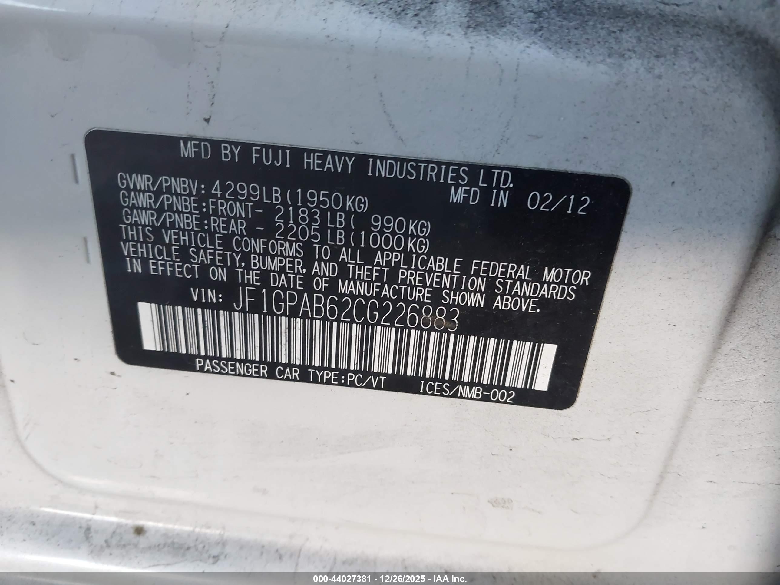 SUBARU IMPREZA image 9