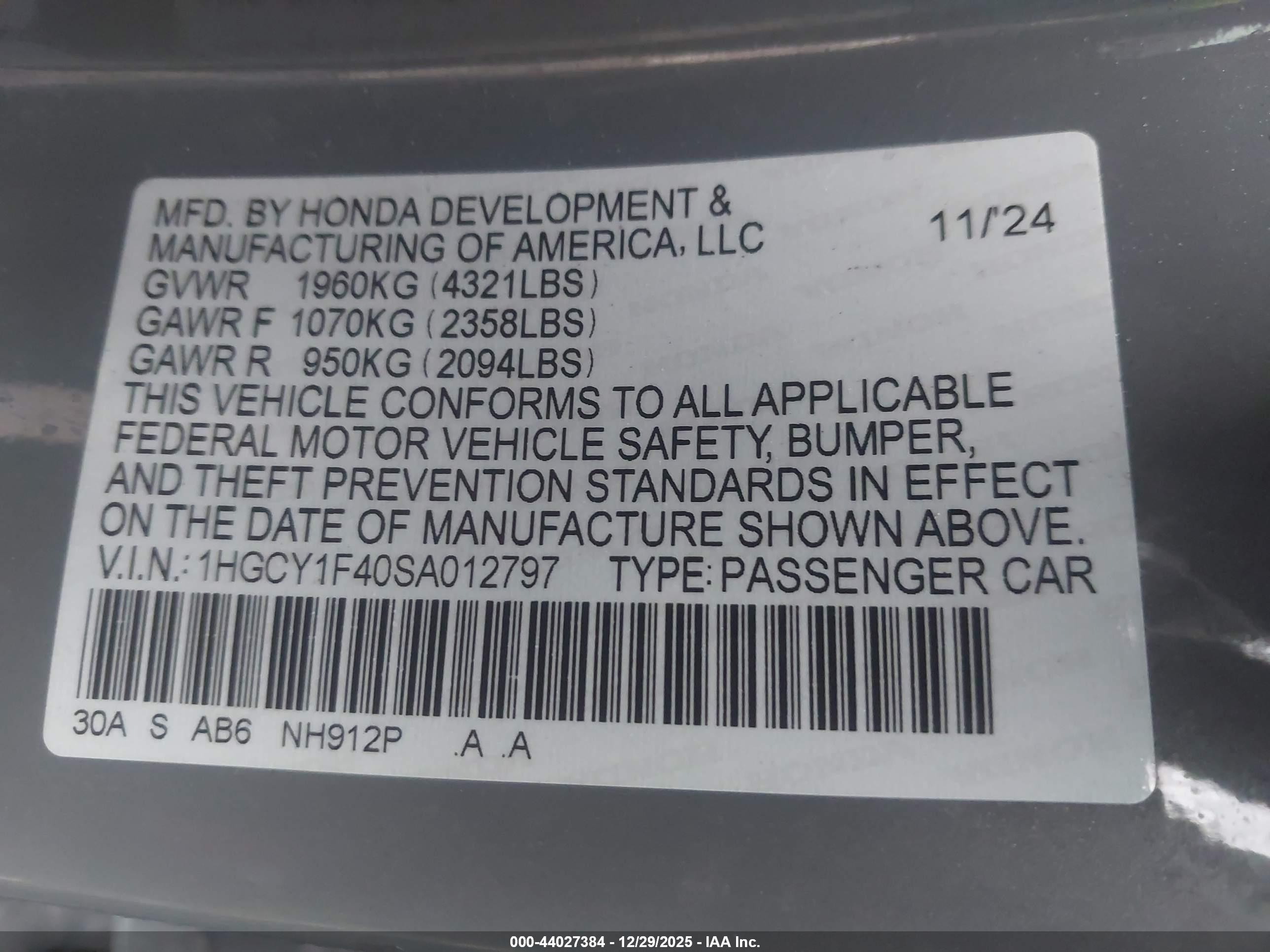HONDA ACCORD image 9