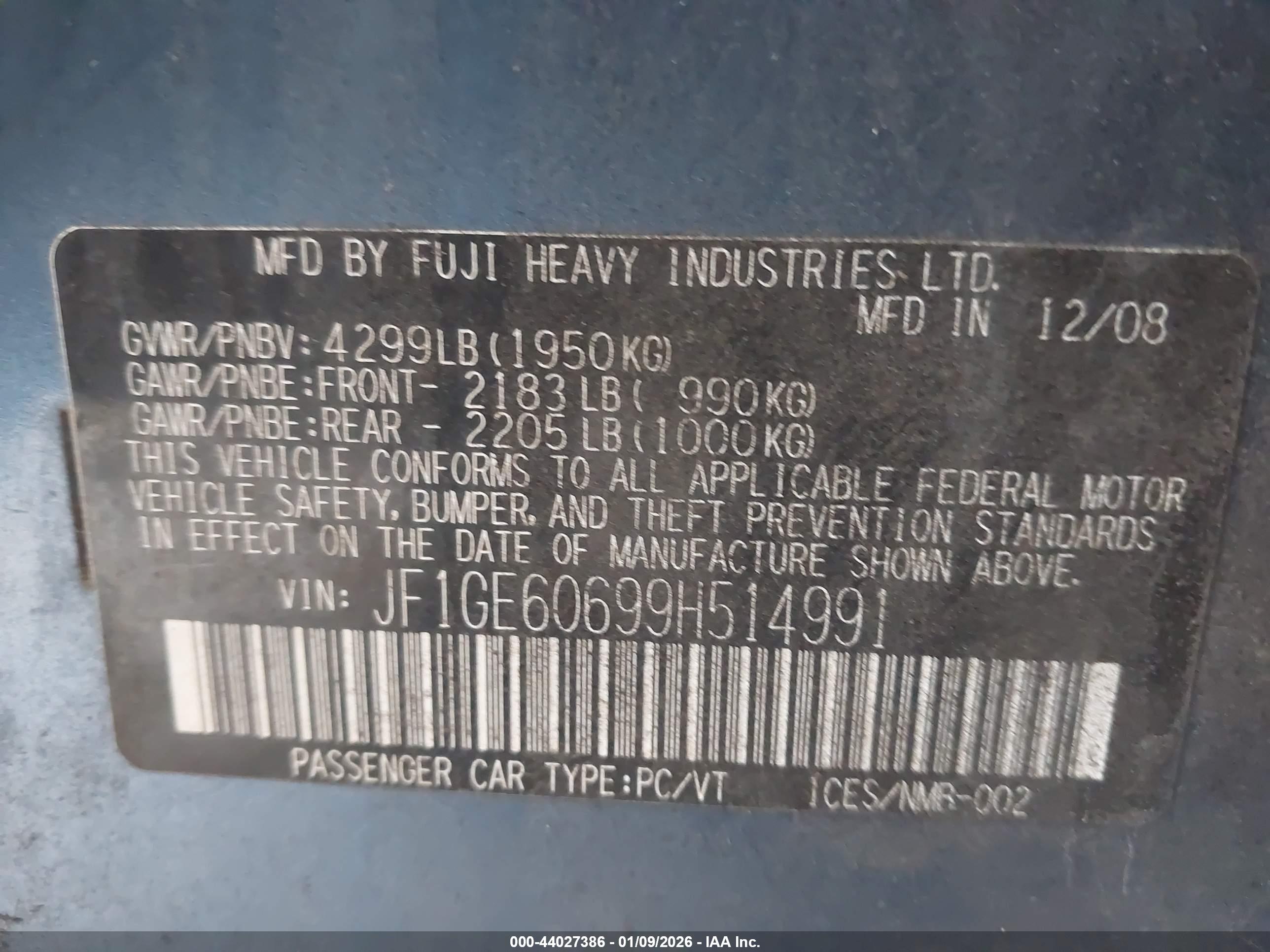 SUBARU IMPREZA image 9