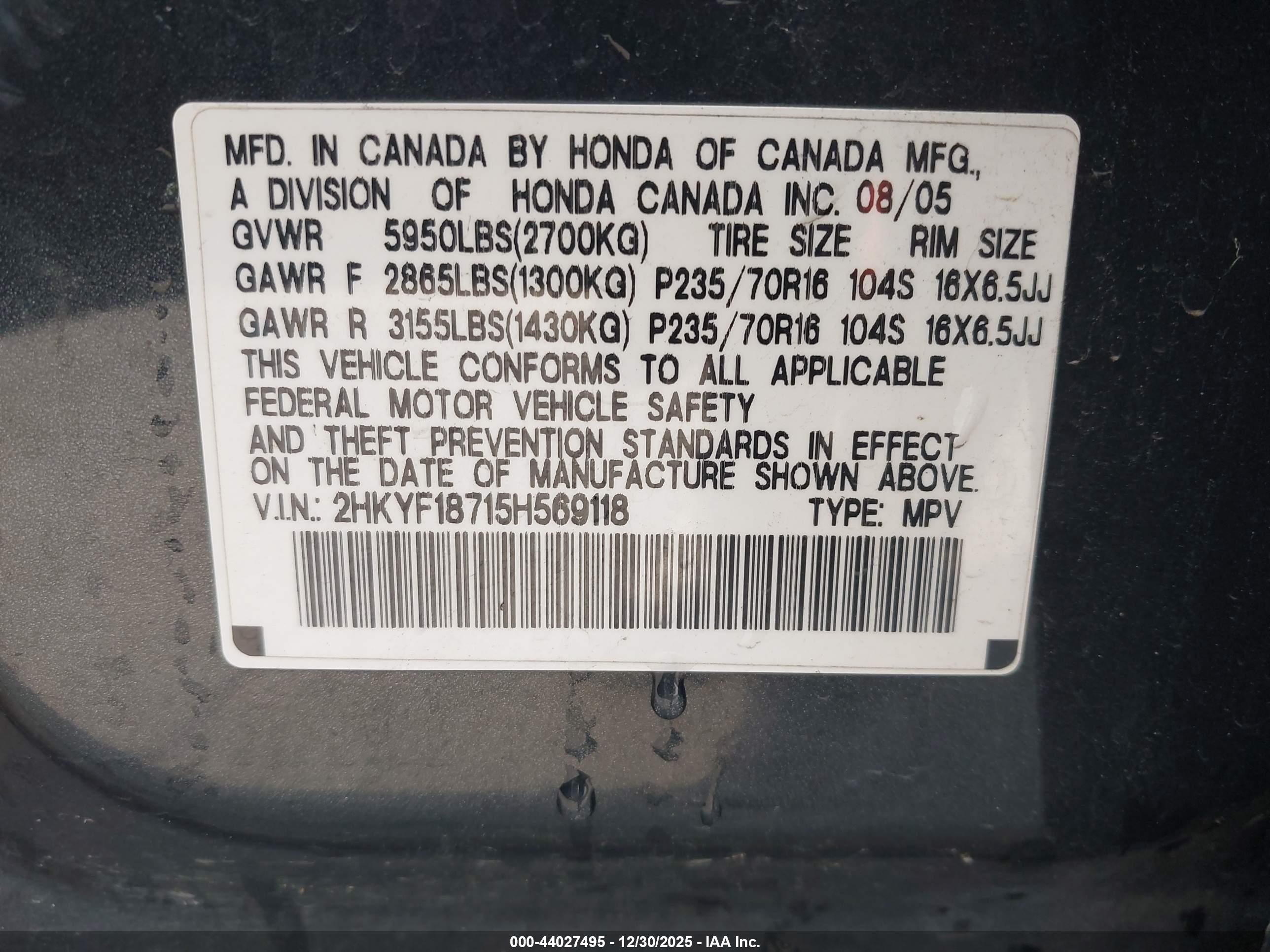HONDA PILOT image 9