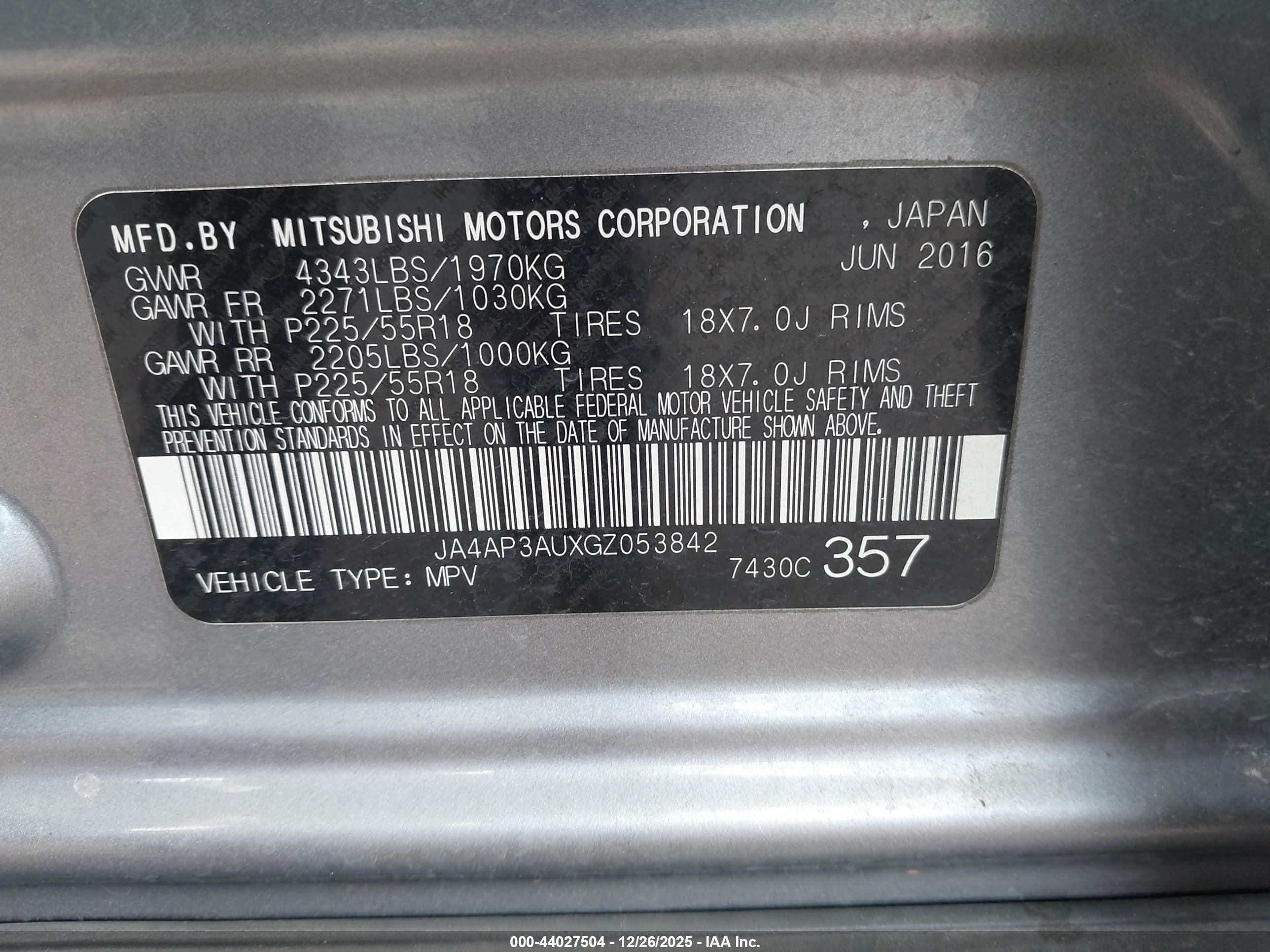 MITSUBISHI OUTLANDER image 9