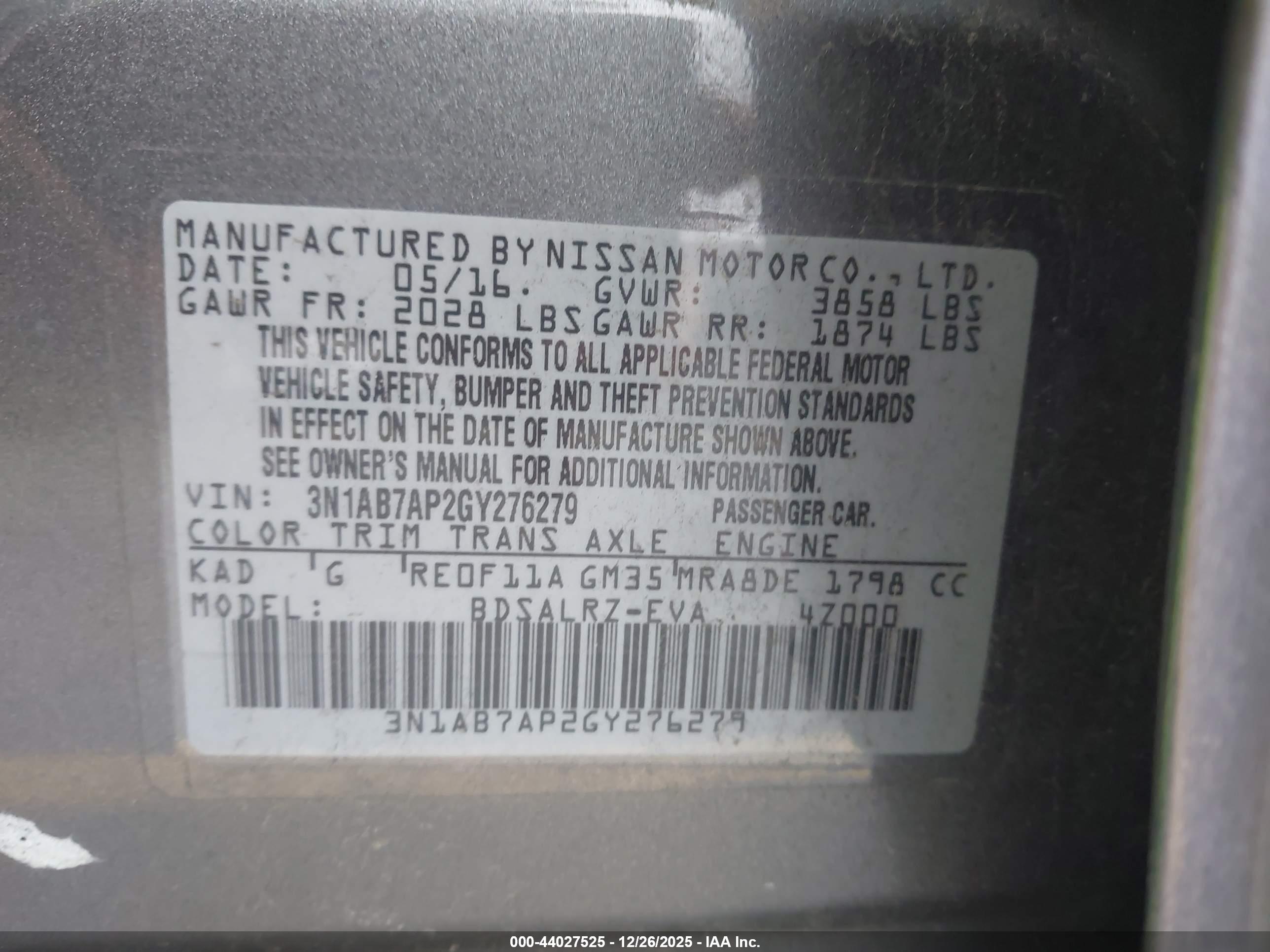 NISSAN SENTRA image 9