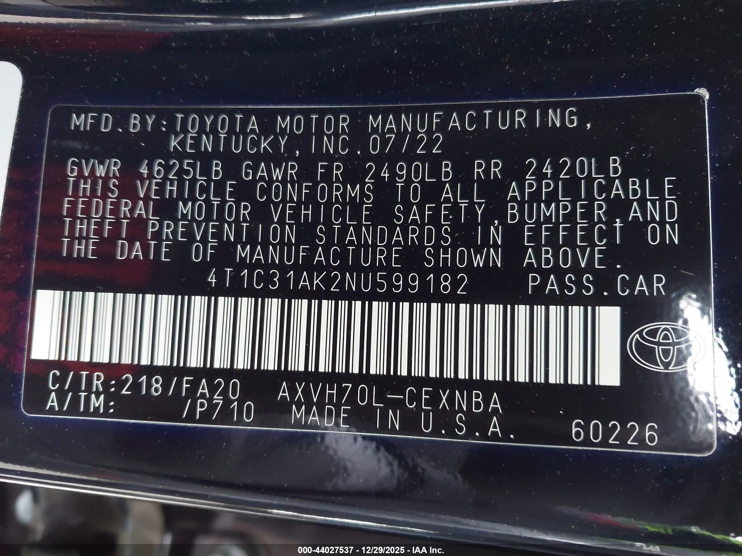 TOYOTA CAMRY image 9