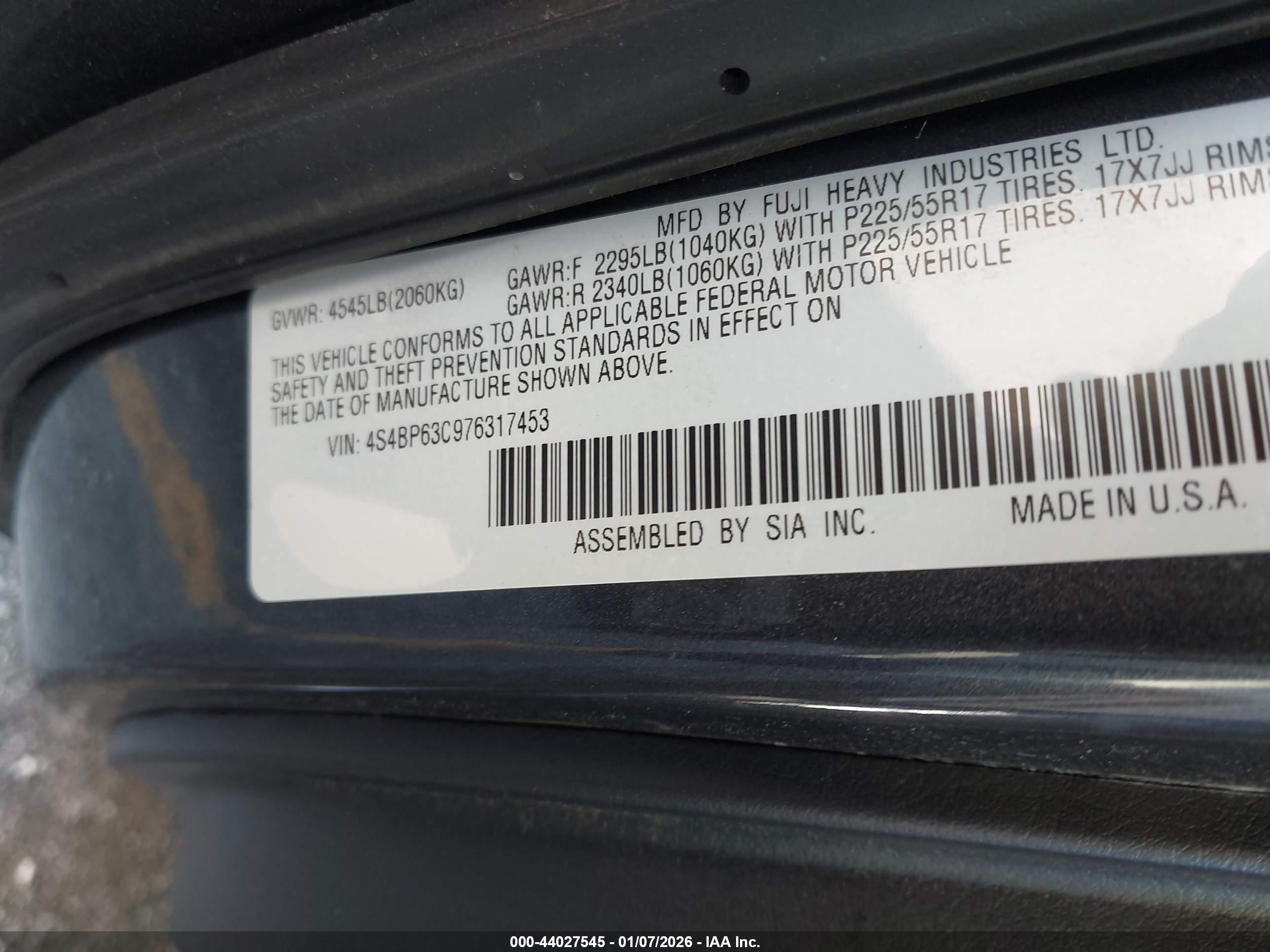 SUBARU OUTBACK image 9