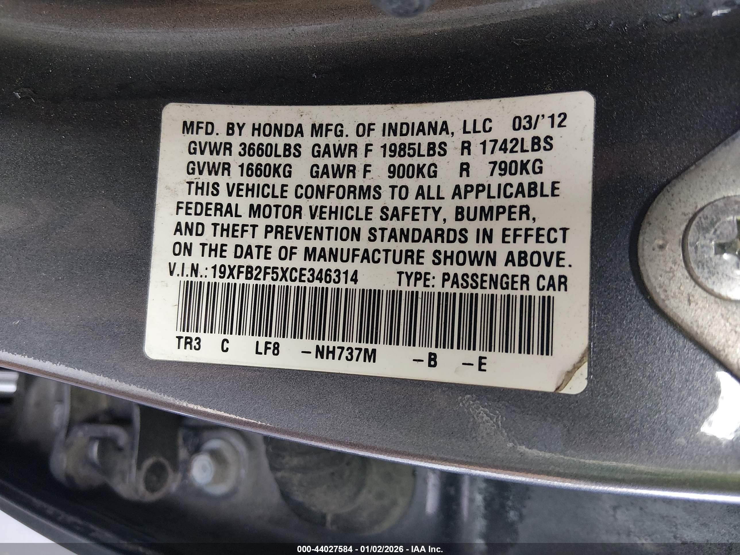 HONDA CIVIC image 9
