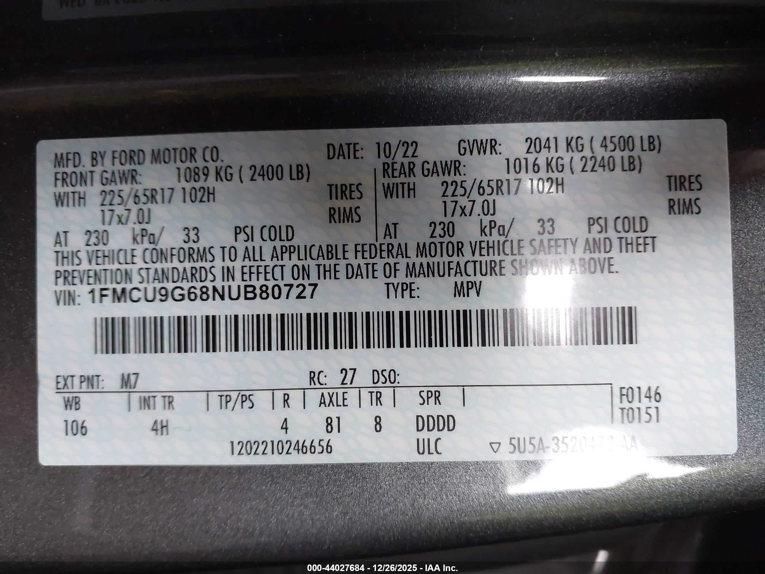 FORD ESCAPE image 9