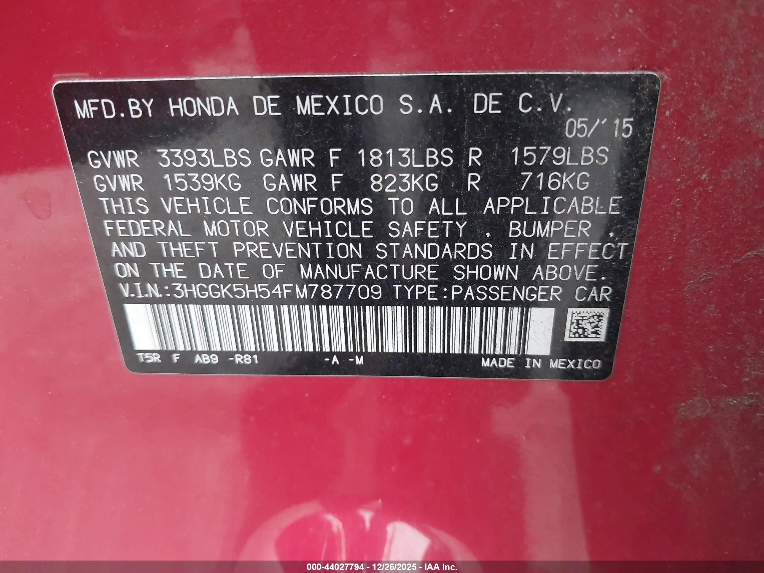 HONDA FIT image 9