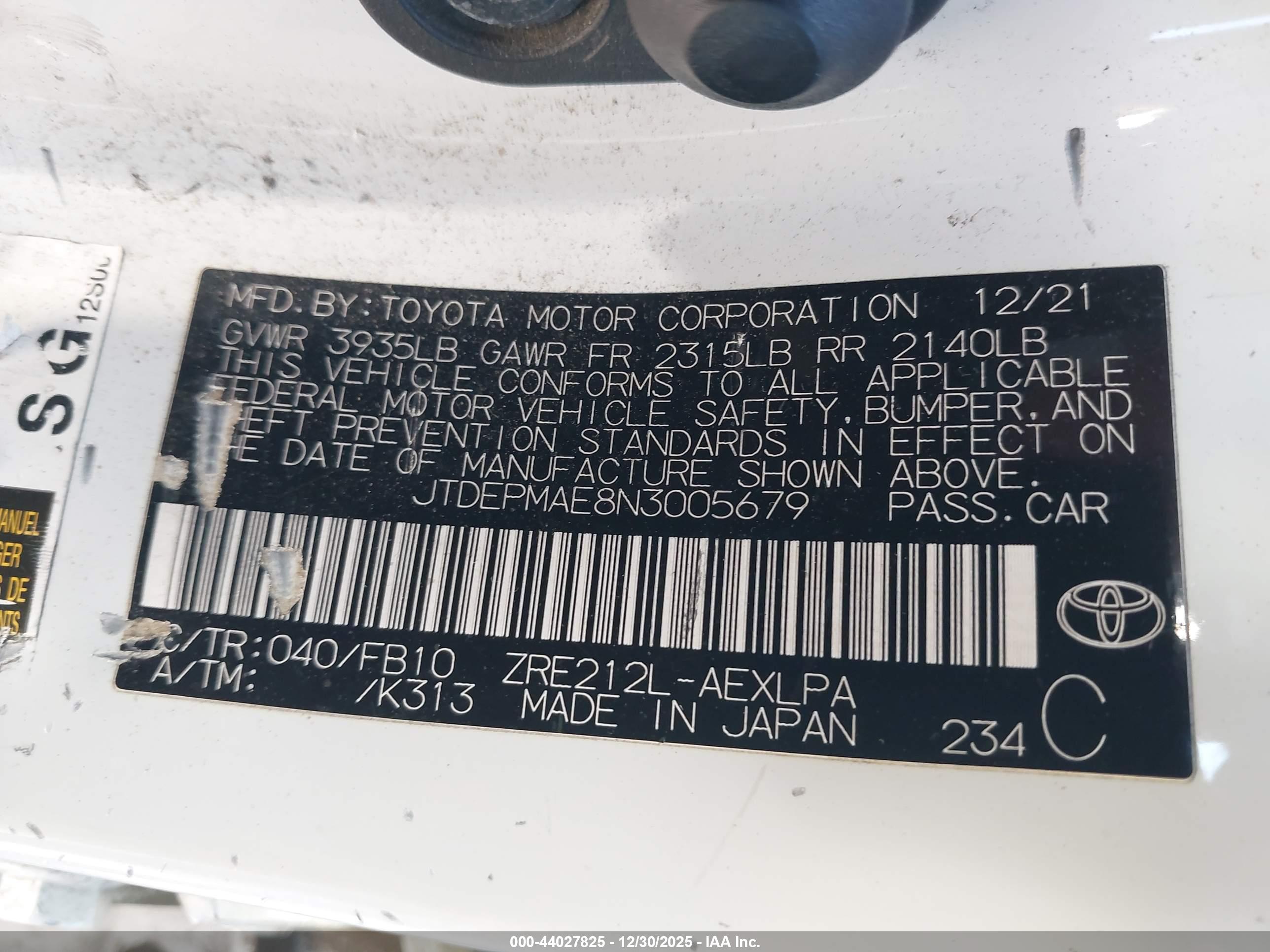 TOYOTA COROLLA image 9