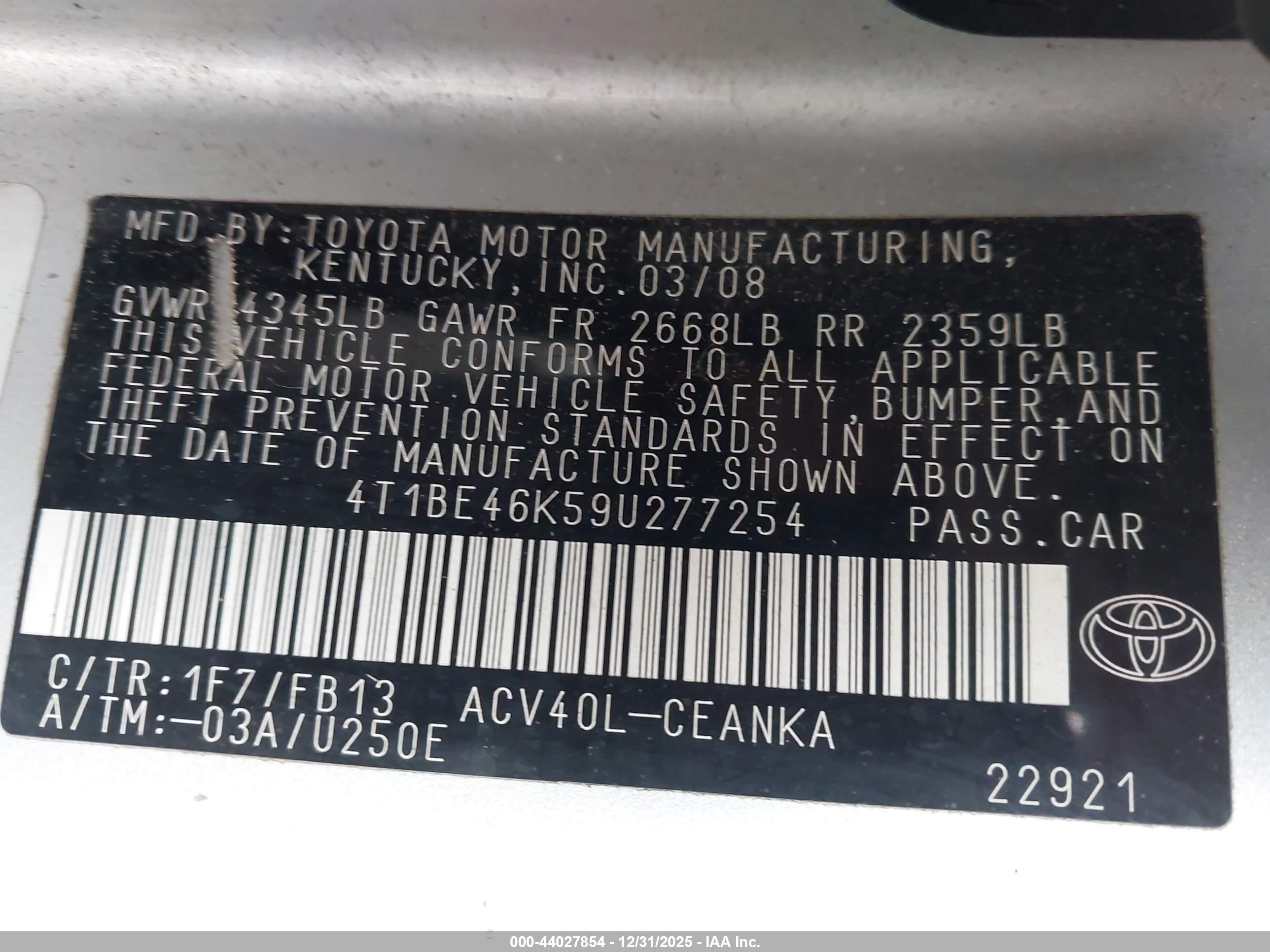 TOYOTA CAMRY image 9