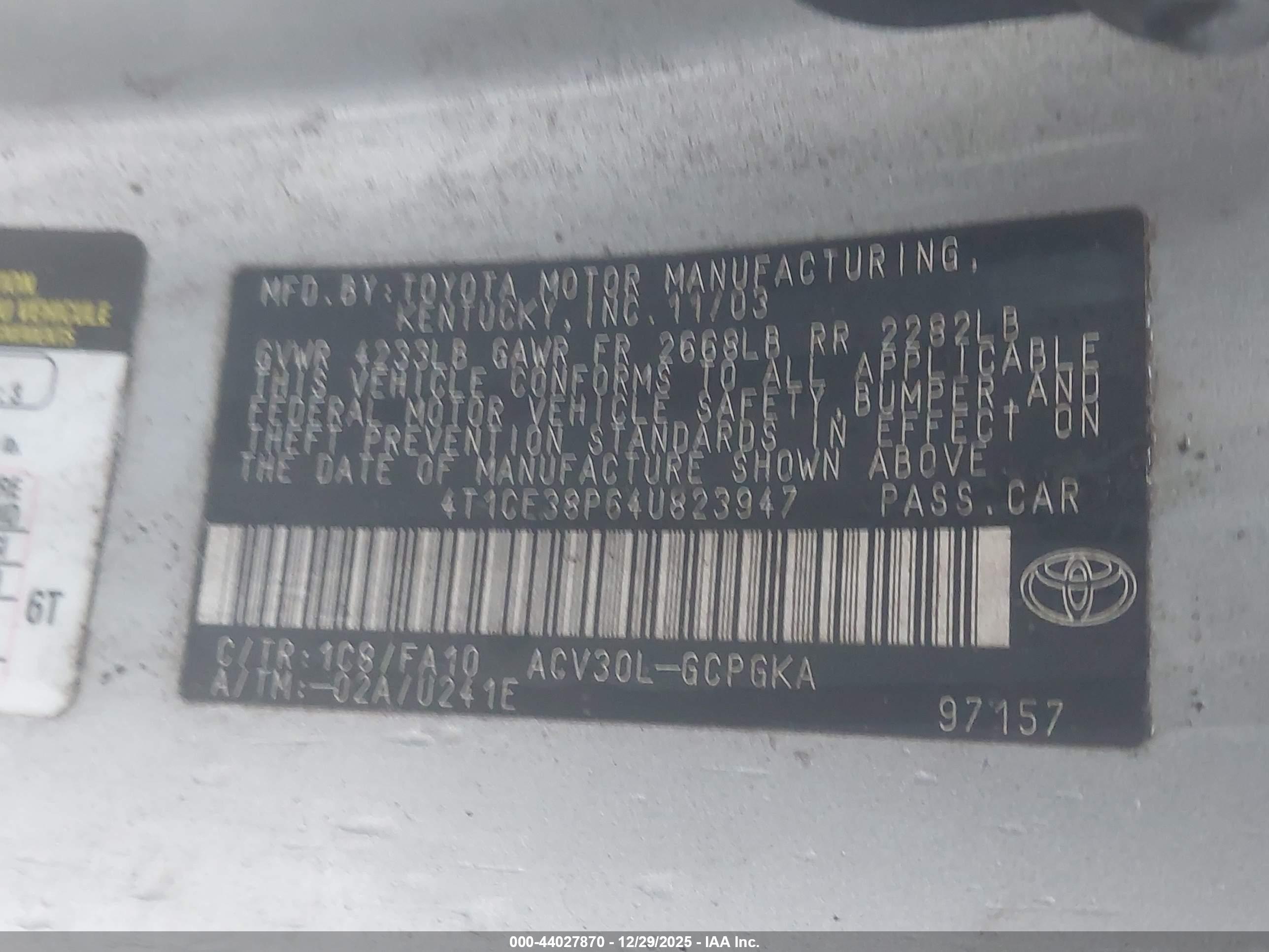 TOYOTA CAMRY image 9