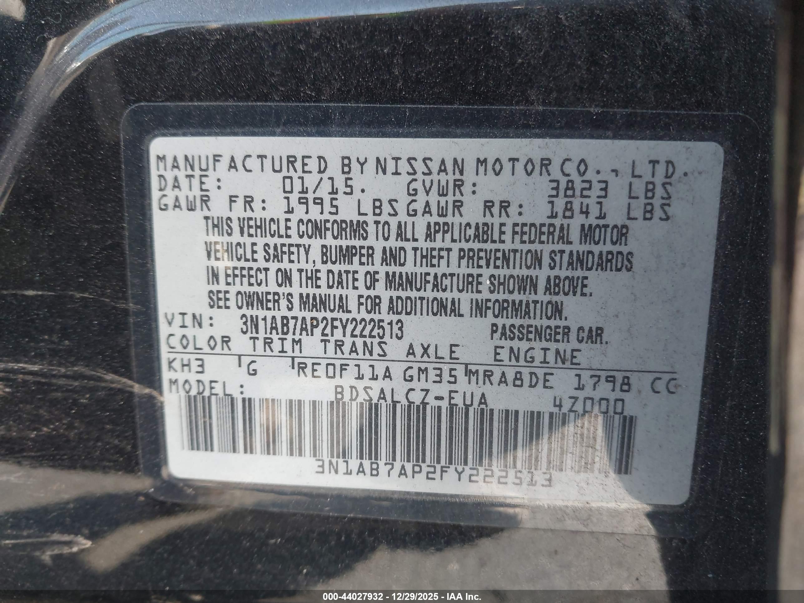 NISSAN SENTRA image 9