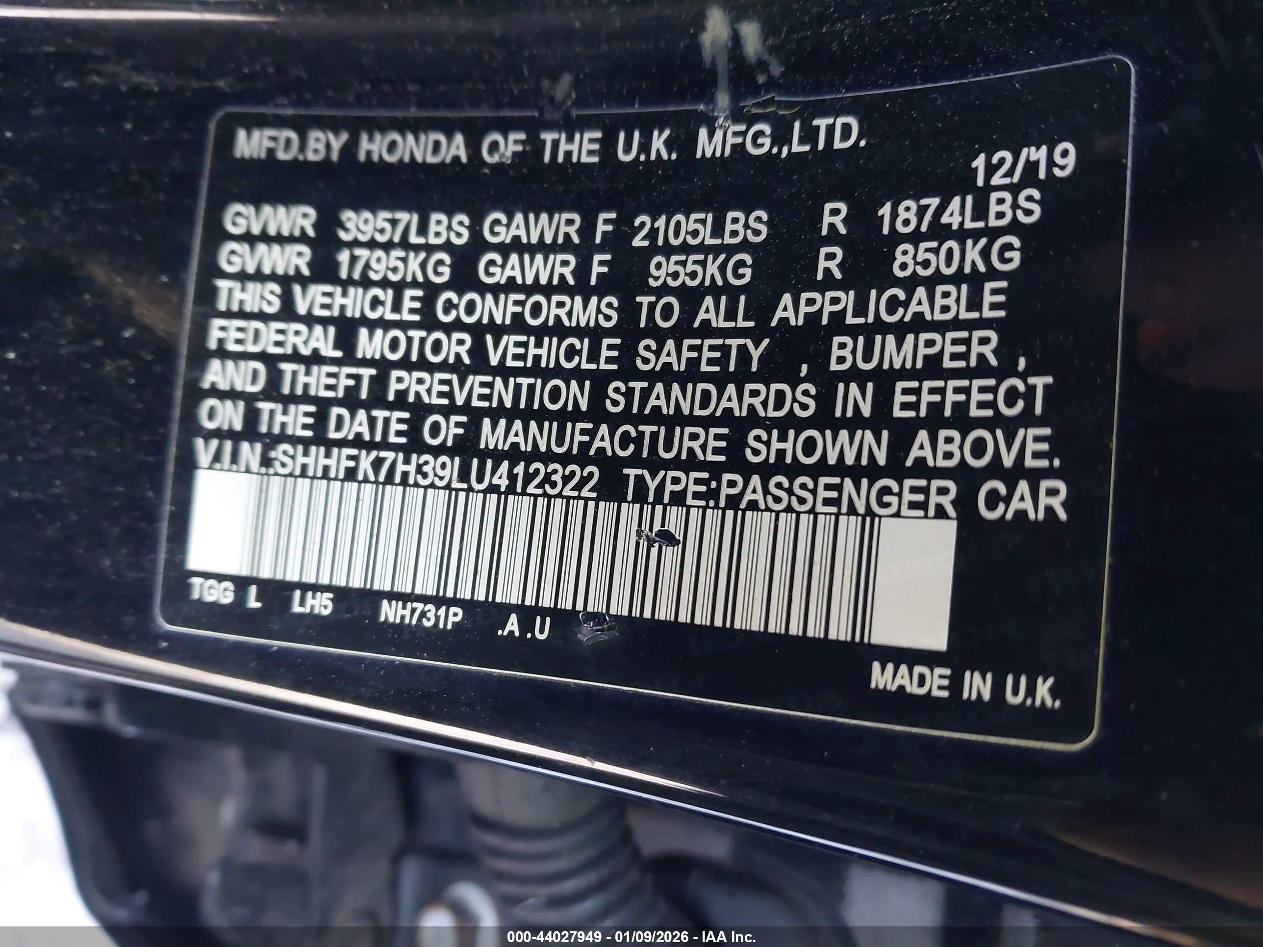 HONDA CIVIC image 9