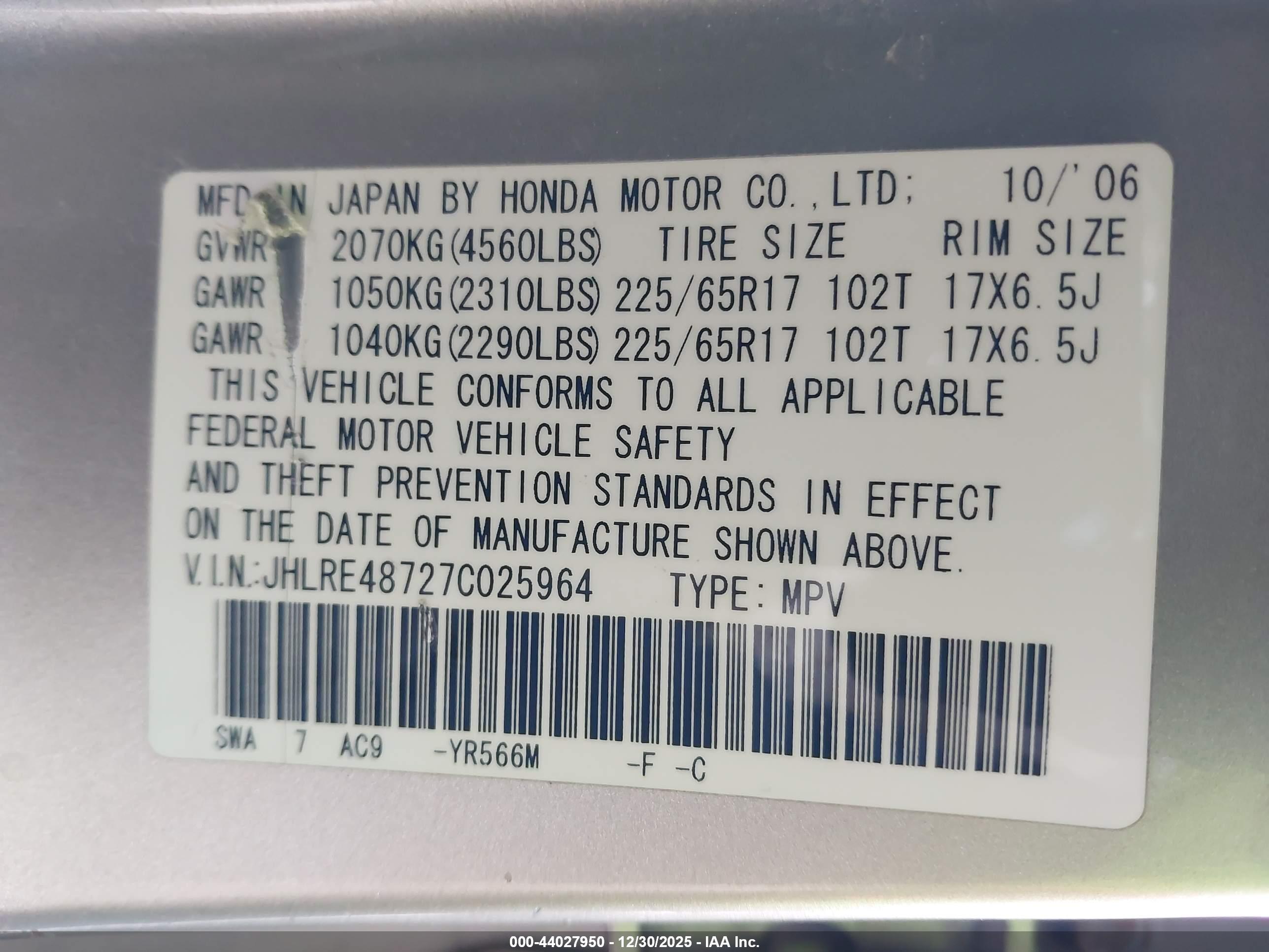 HONDA CR-V image 9