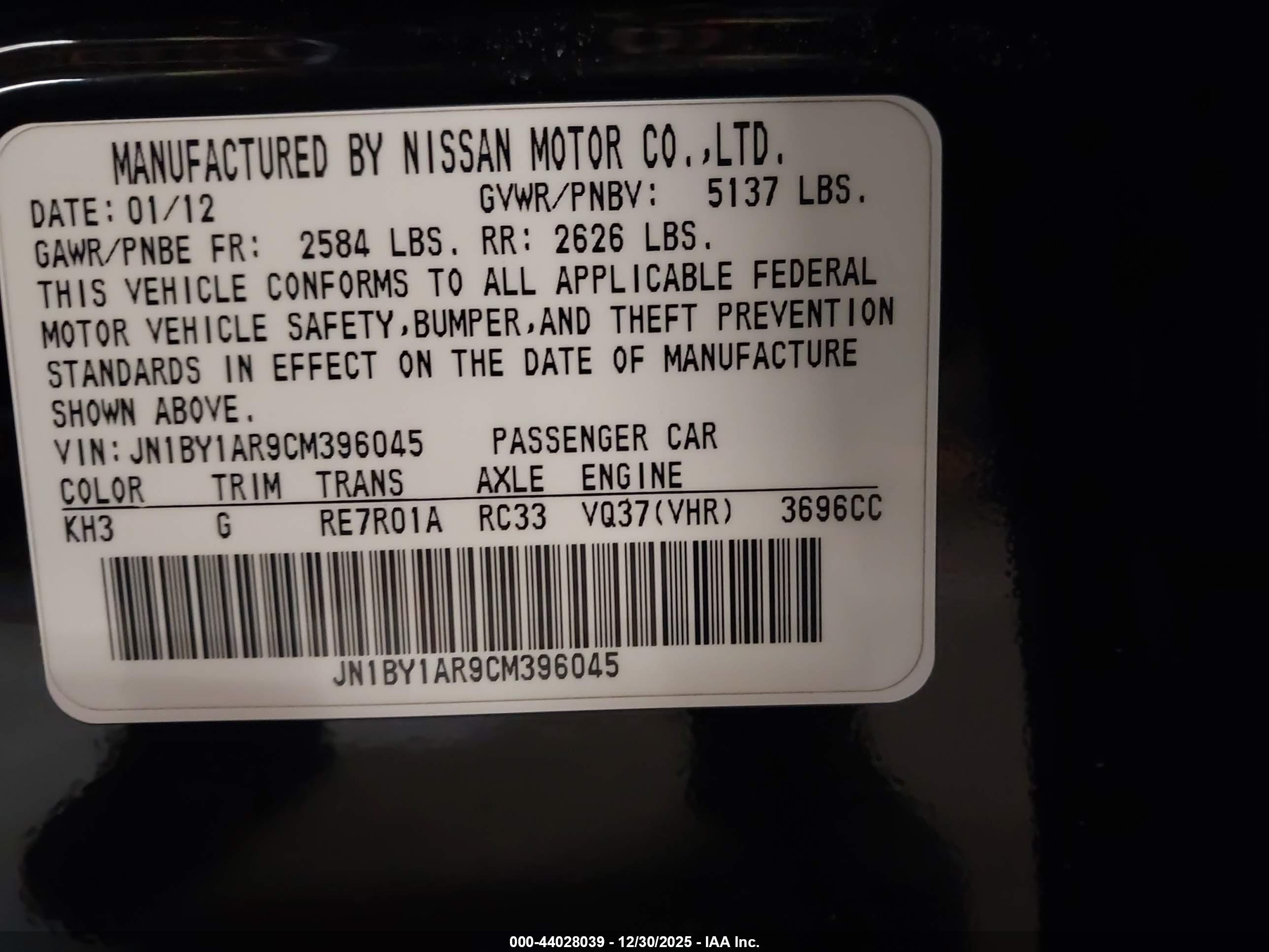 INFINITI M37X image 9