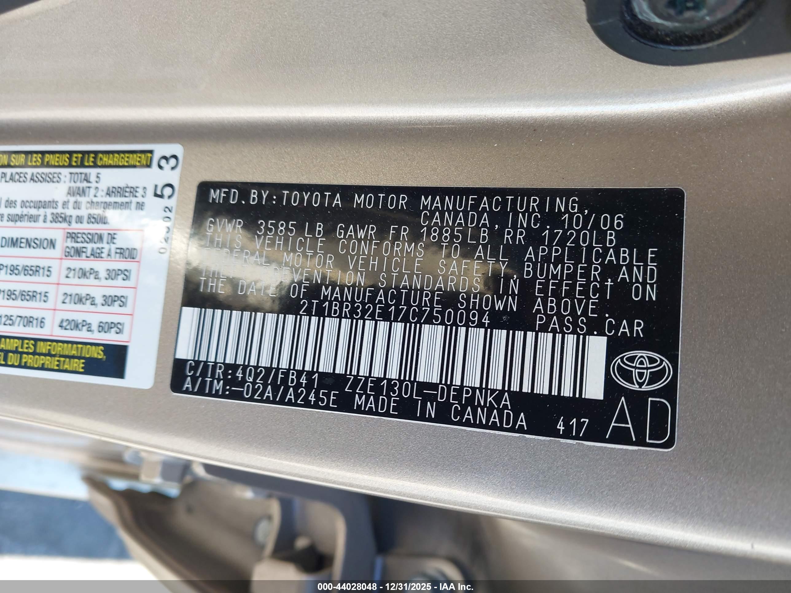 TOYOTA COROLLA image 9