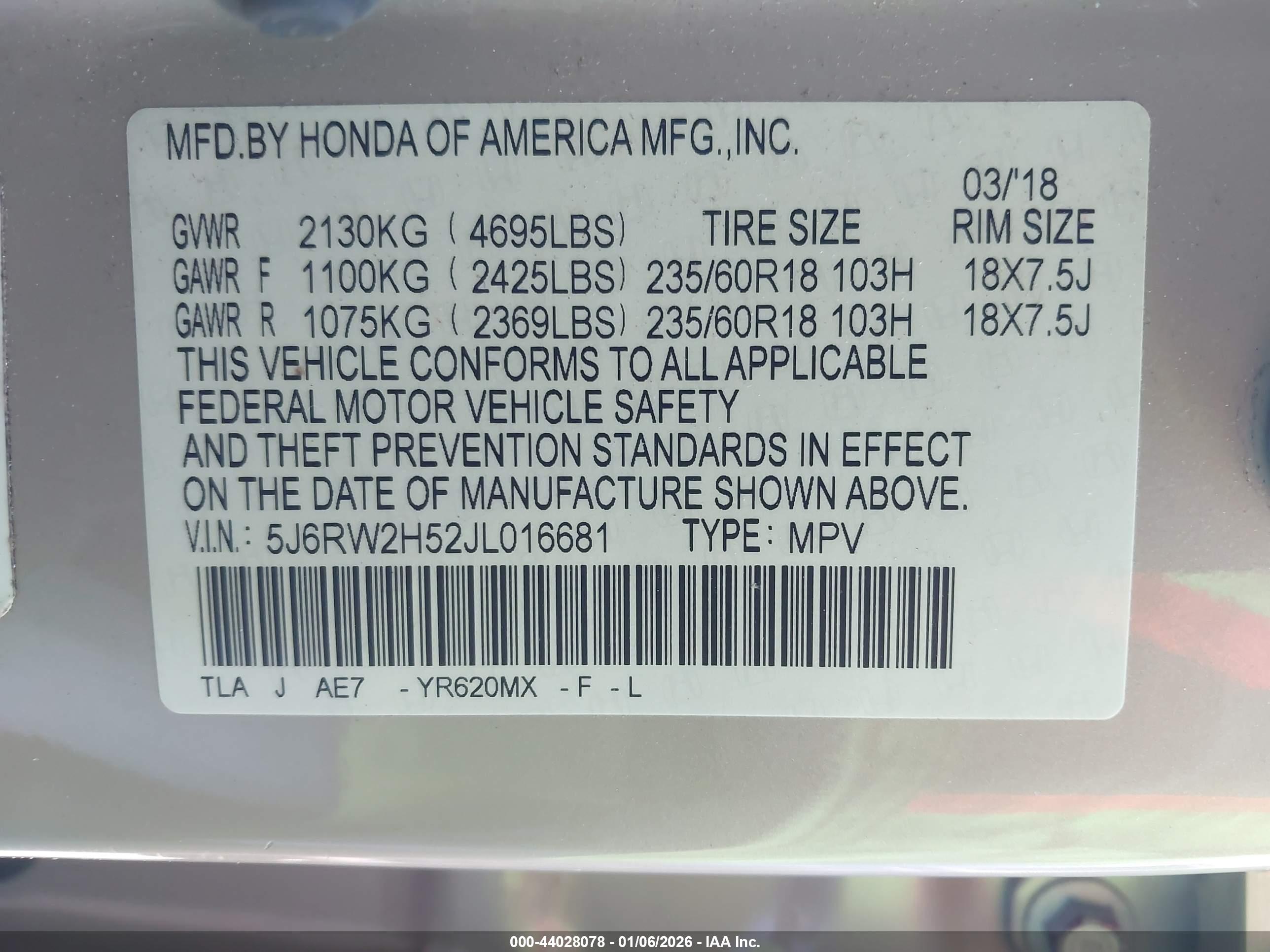 HONDA CR-V image 9