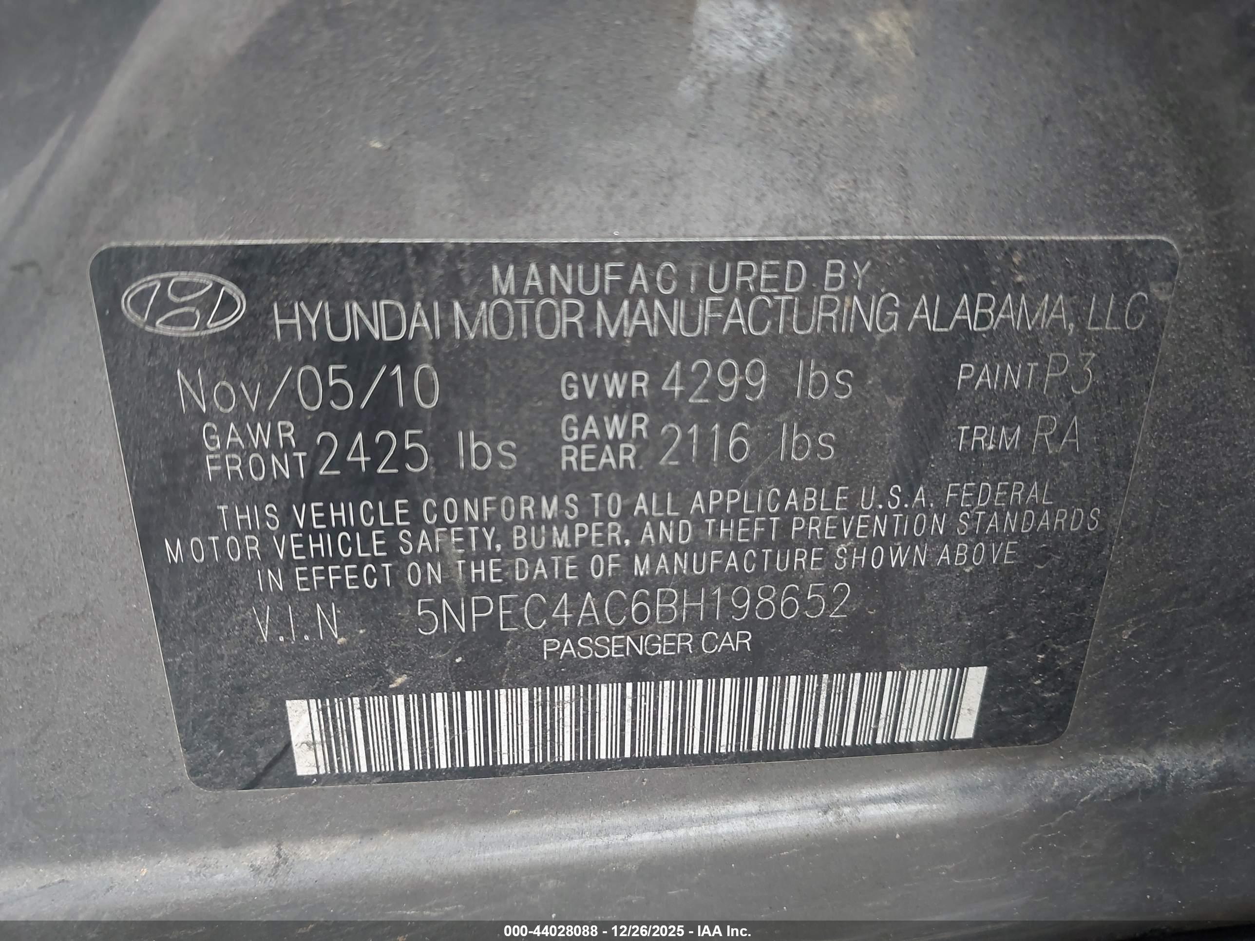 HYUNDAI SONATA image 9