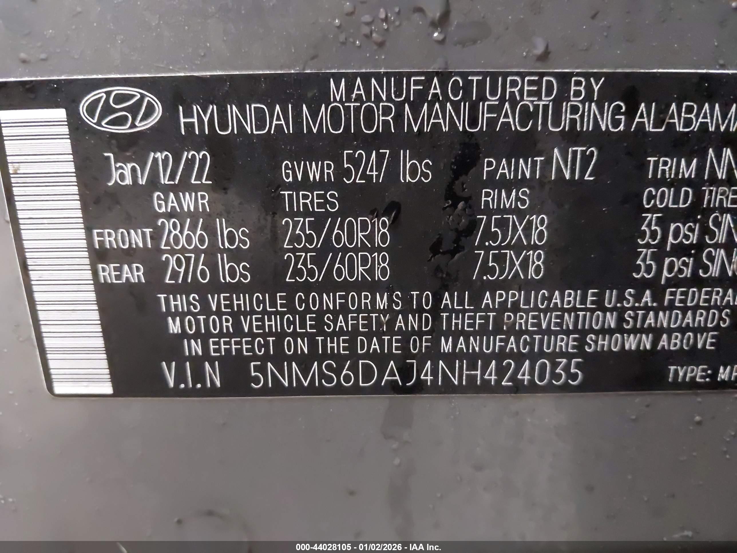 HYUNDAI SANTA image 9
