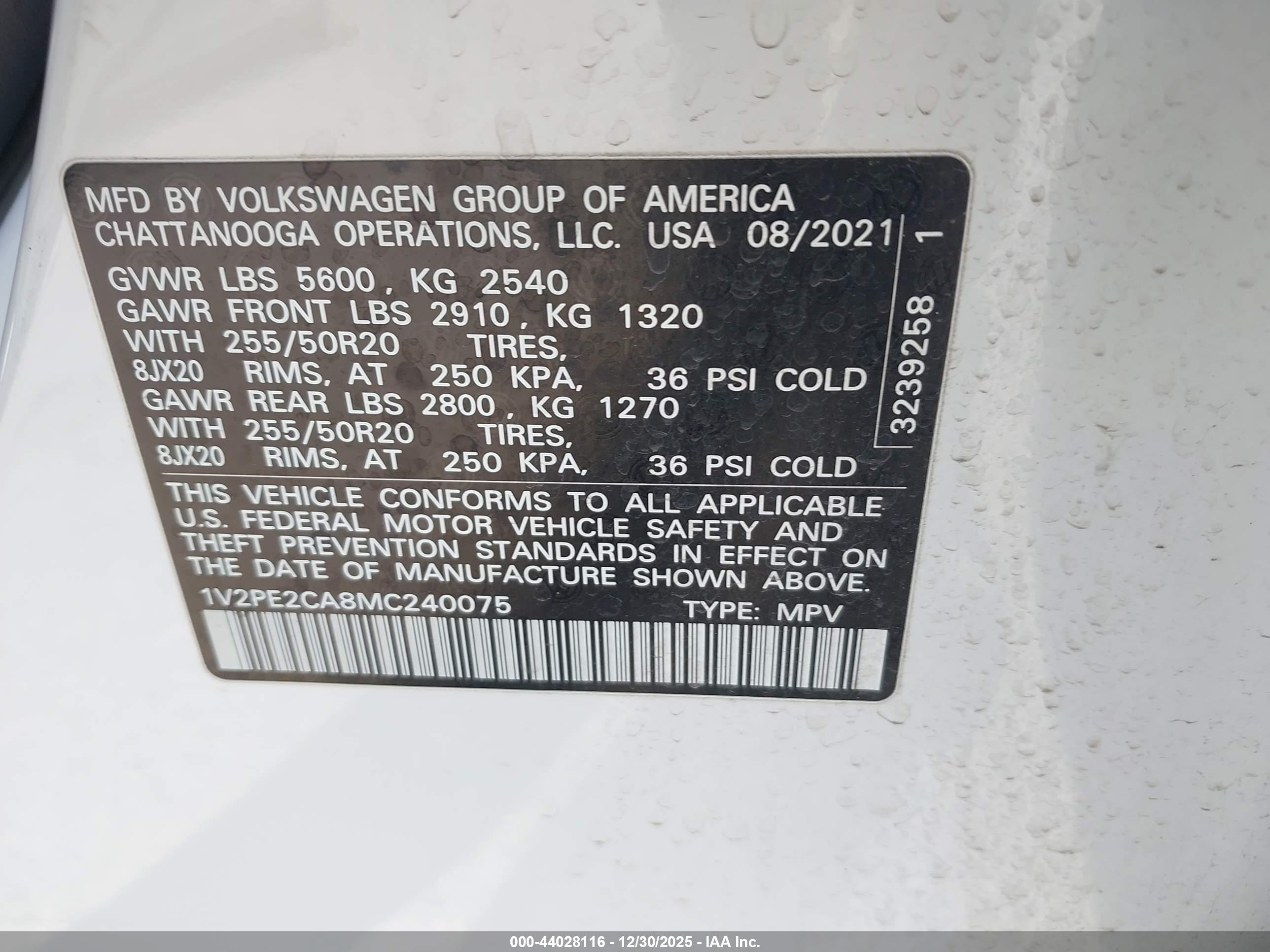 VOLKSWAGEN ATLAS image 9