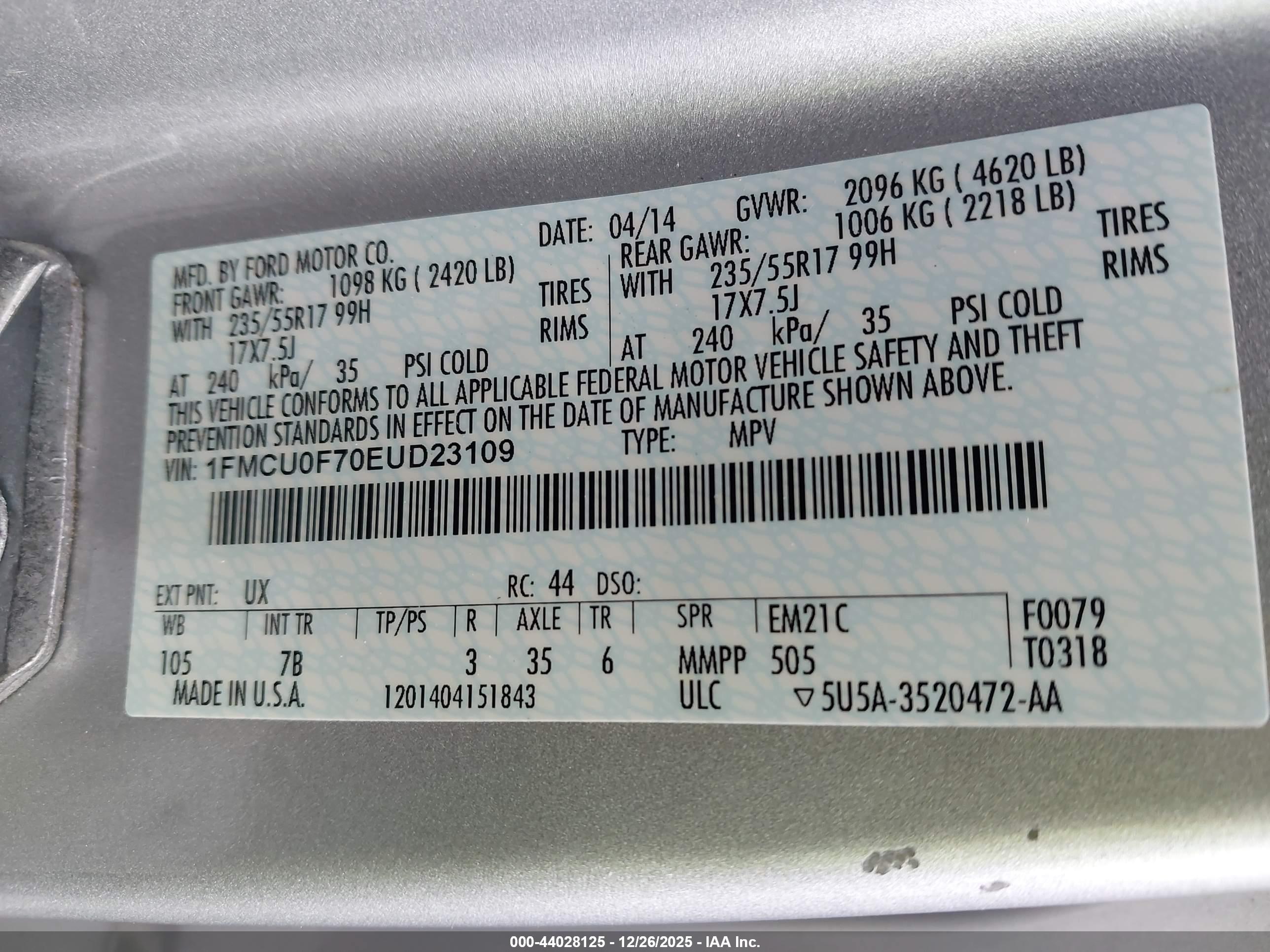 FORD ESCAPE image 9