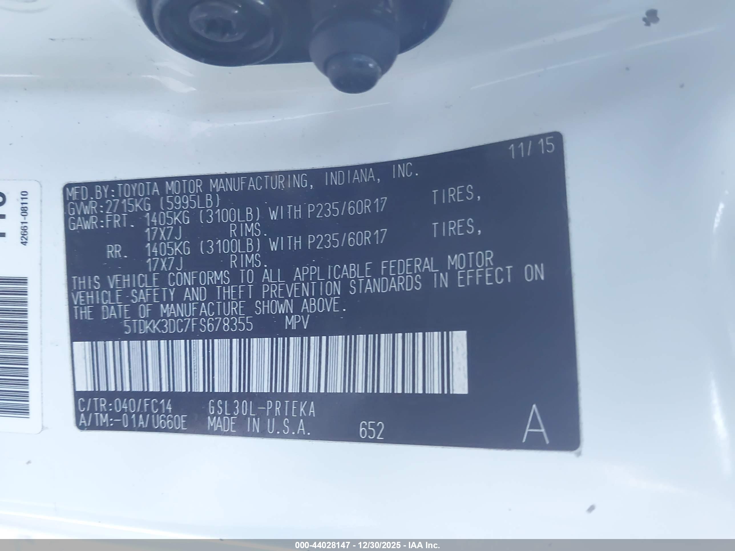 TOYOTA SIENNA image 9