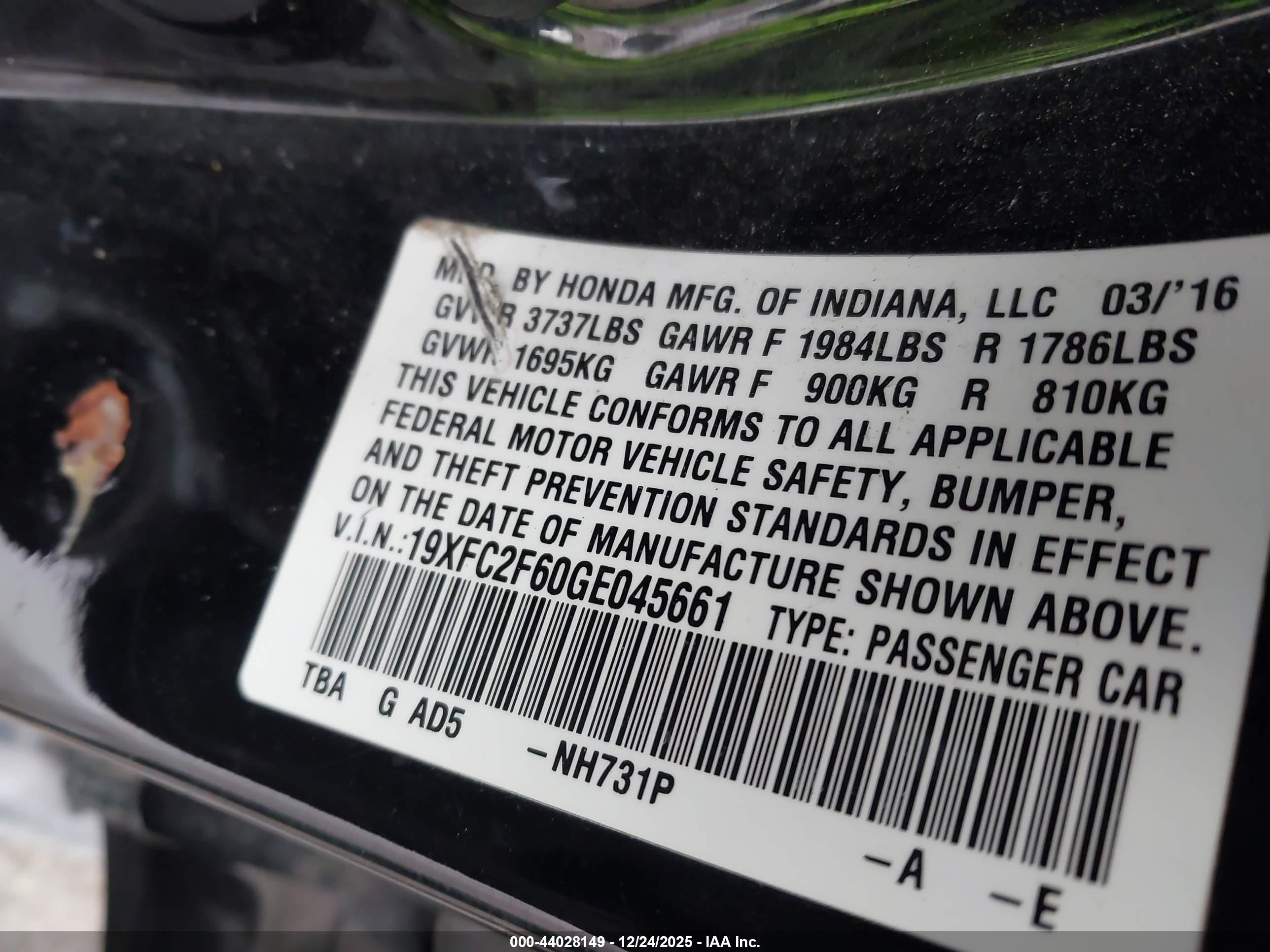 HONDA CIVIC image 9