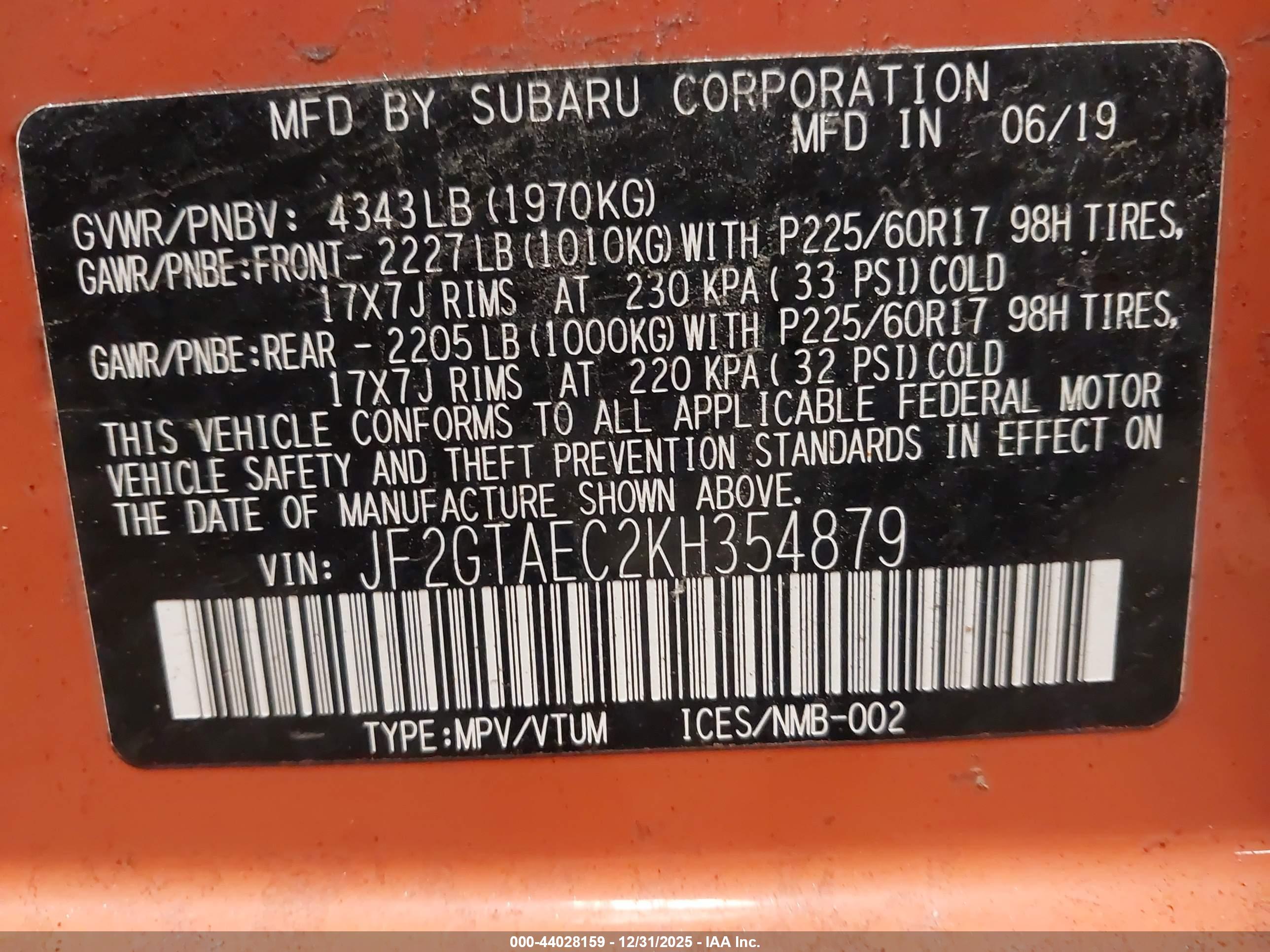 SUBARU CROSSTREK image 9