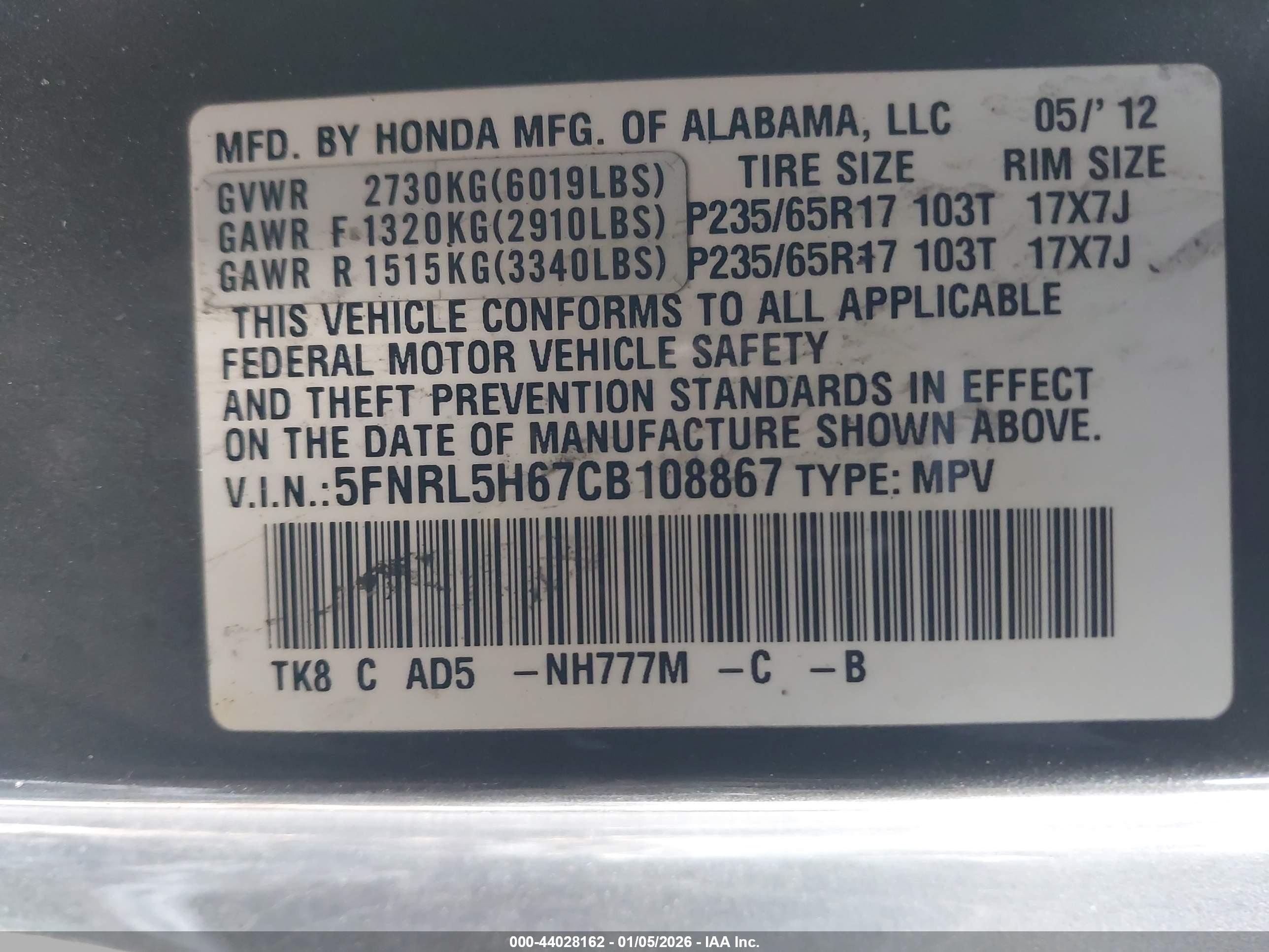 HONDA ODYSSEY image 9