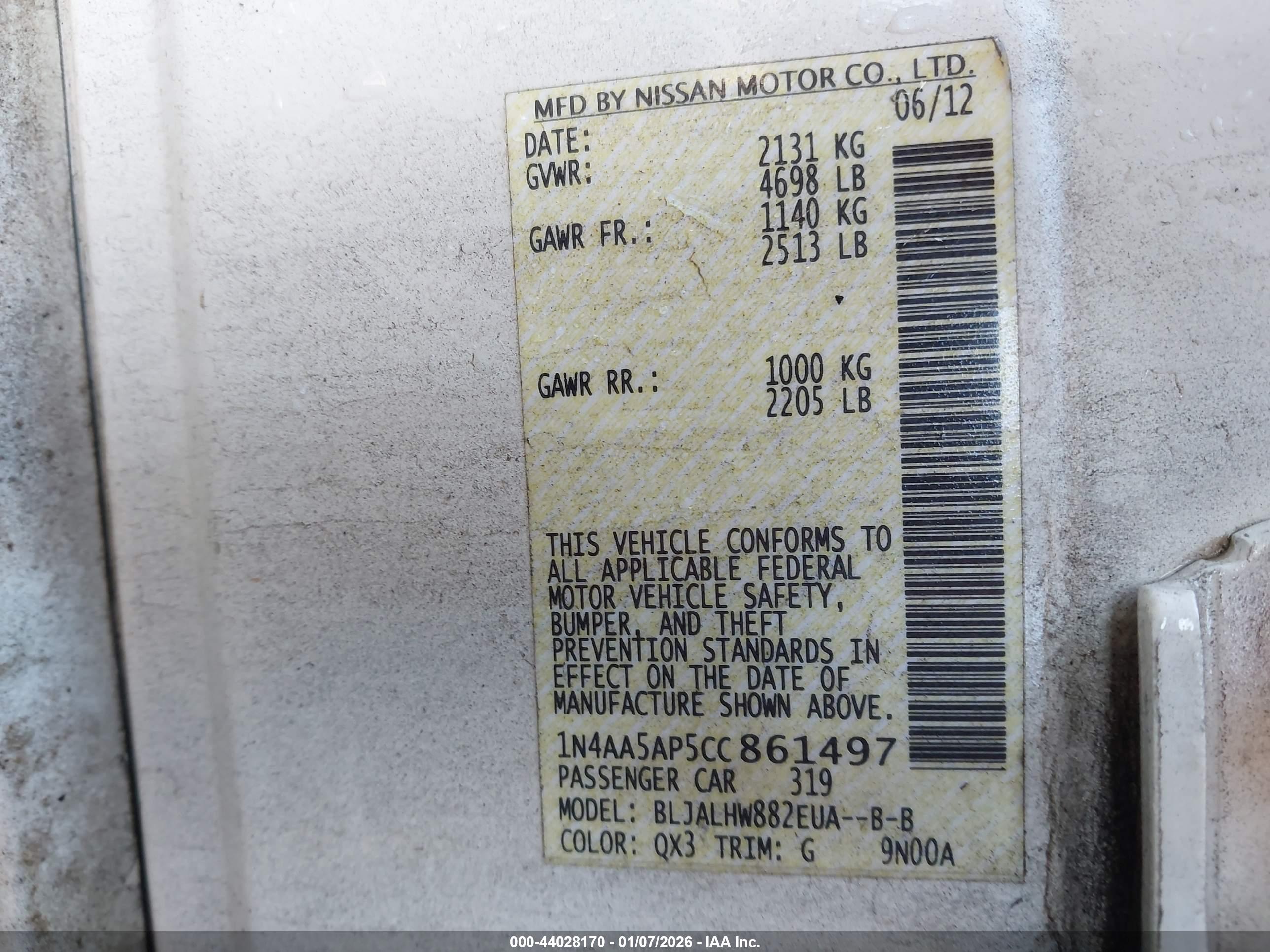 NISSAN MAXIMA image 9