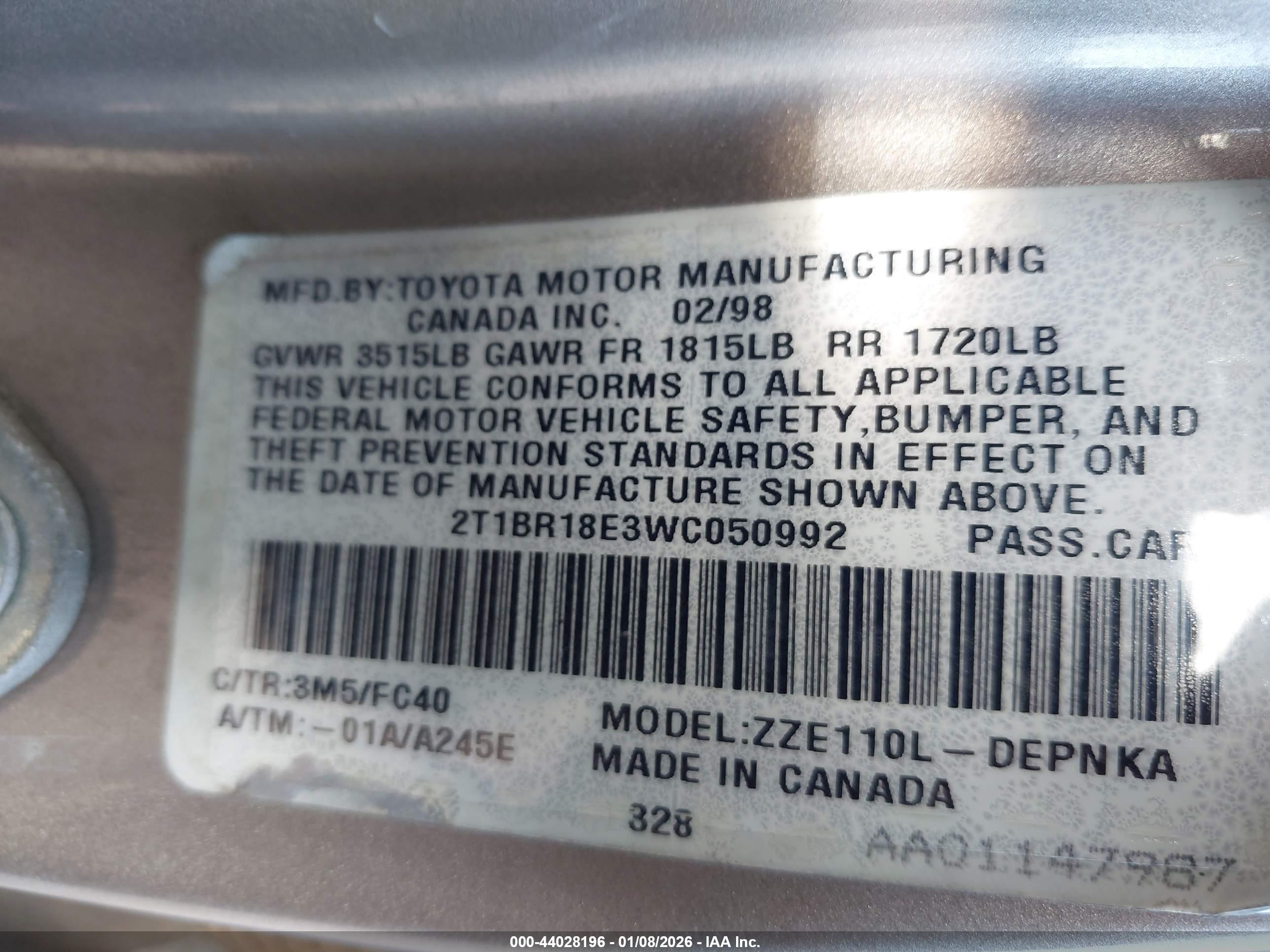 TOYOTA COROLLA image 9