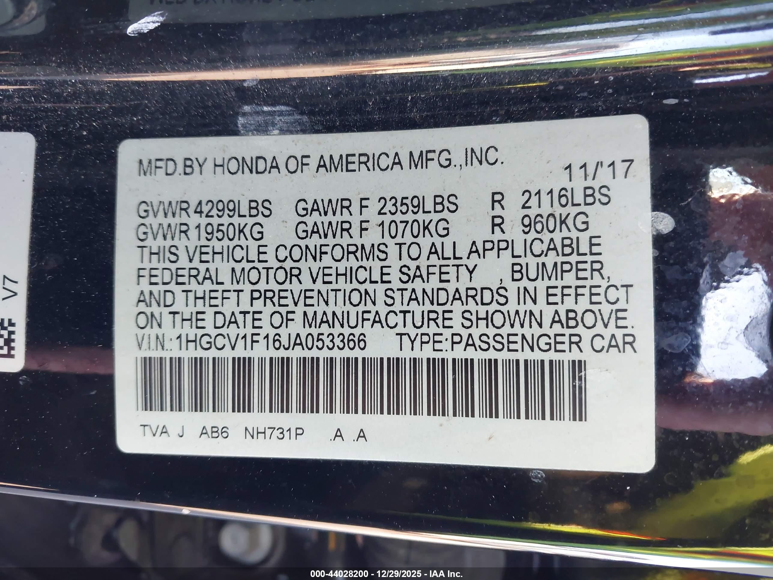 HONDA ACCORD image 9