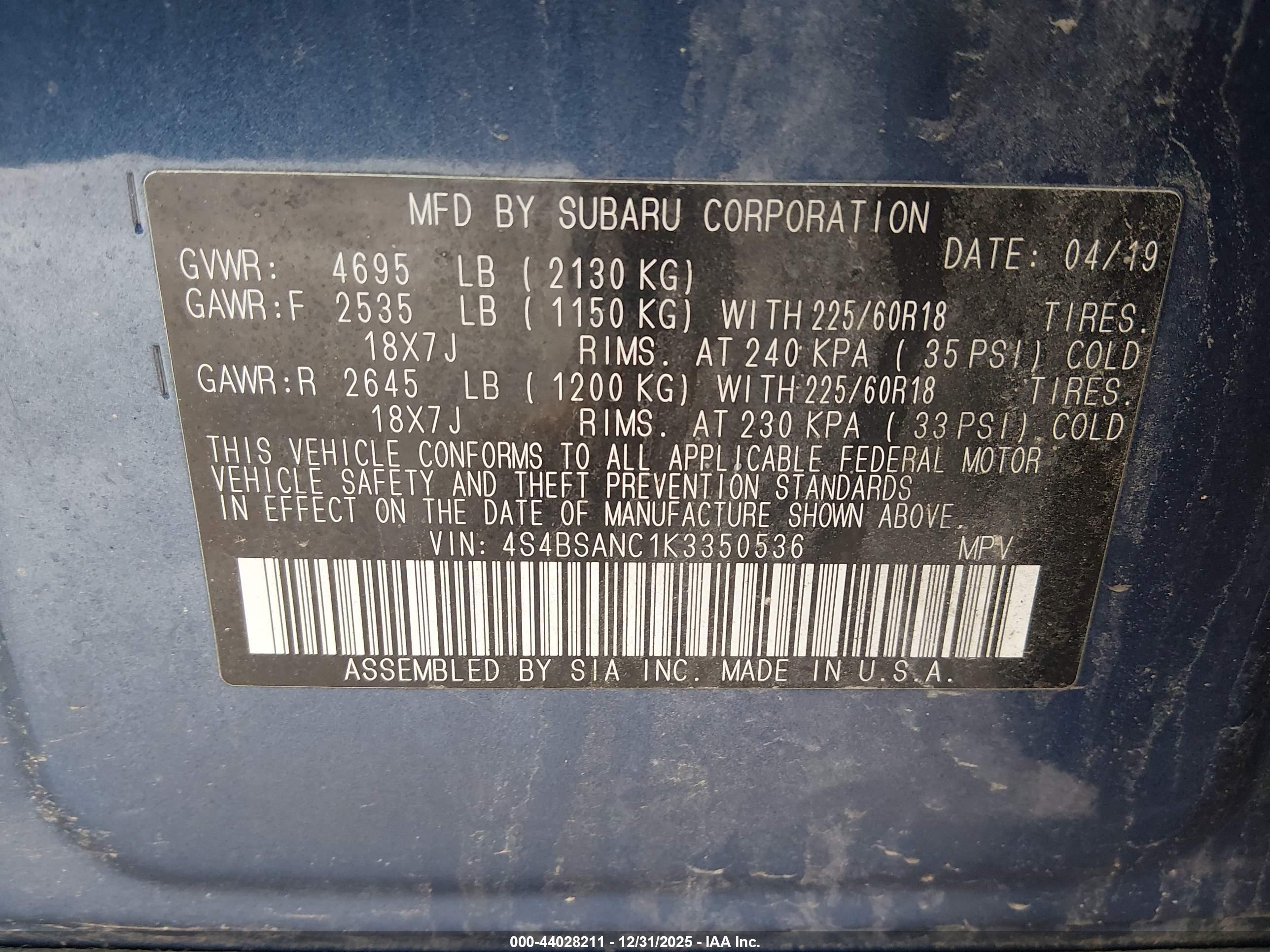SUBARU OUTBACK image 9
