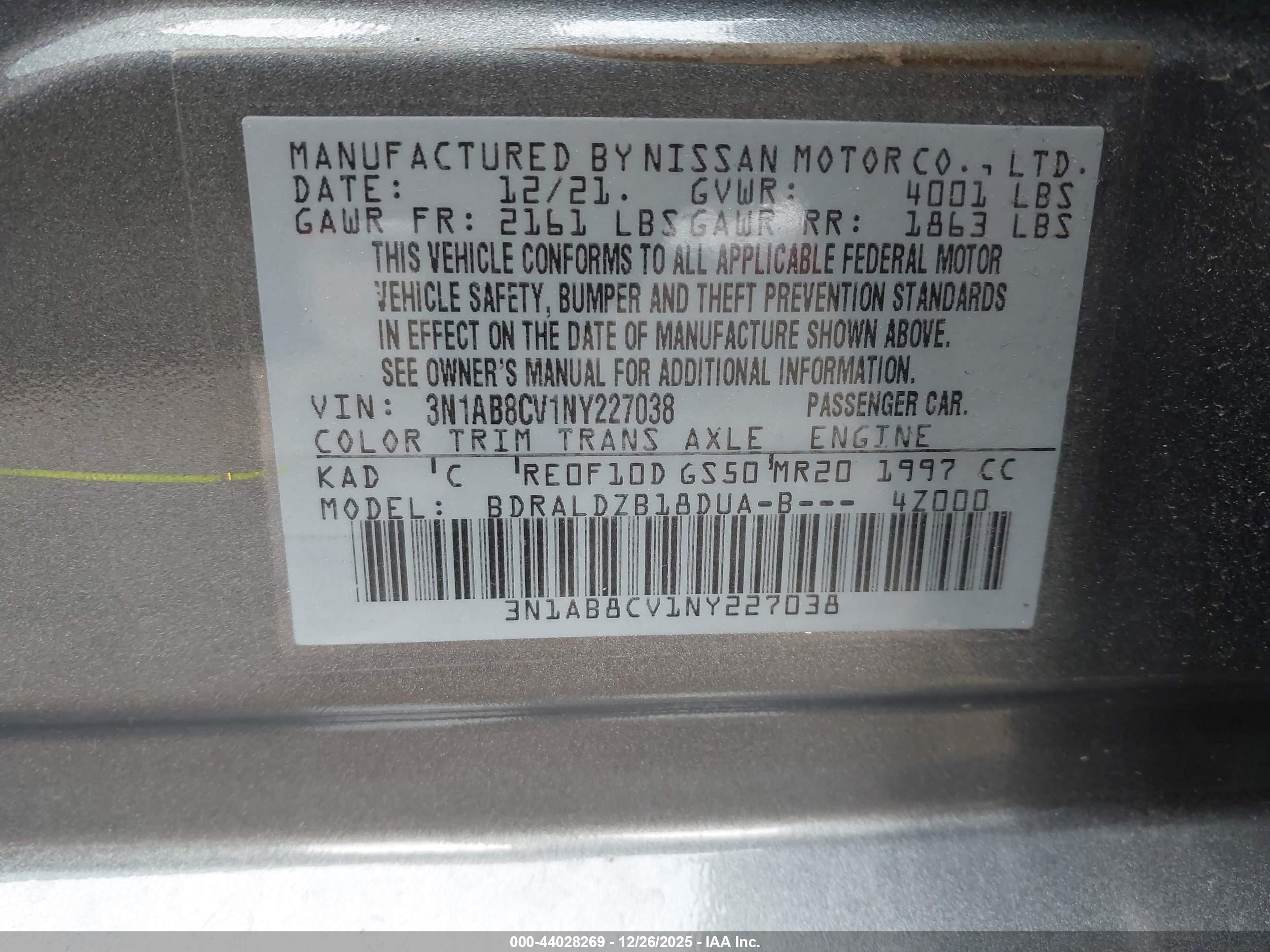 NISSAN SENTRA image 9