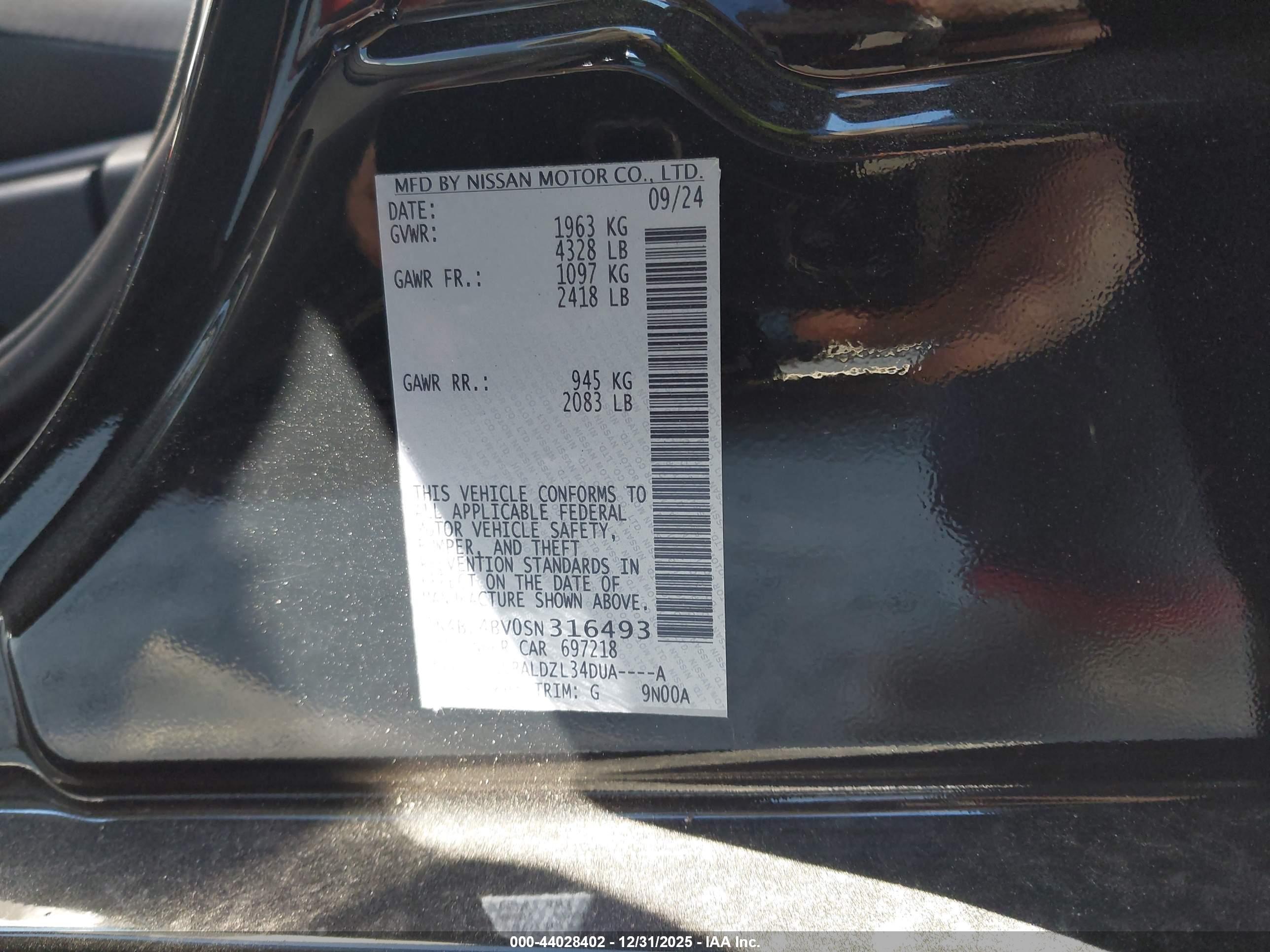 NISSAN ALTIMA image 9