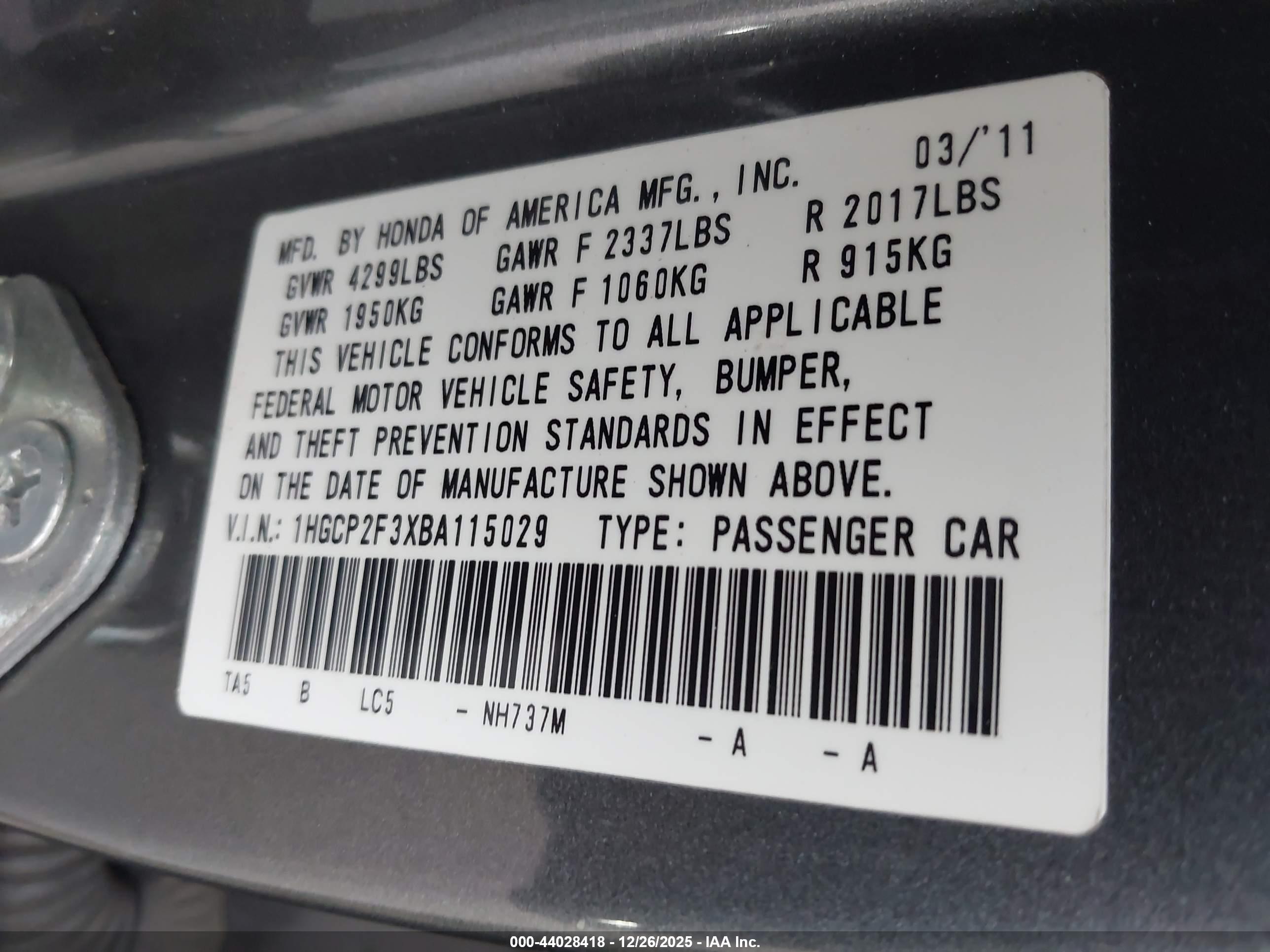 HONDA ACCORD image 9