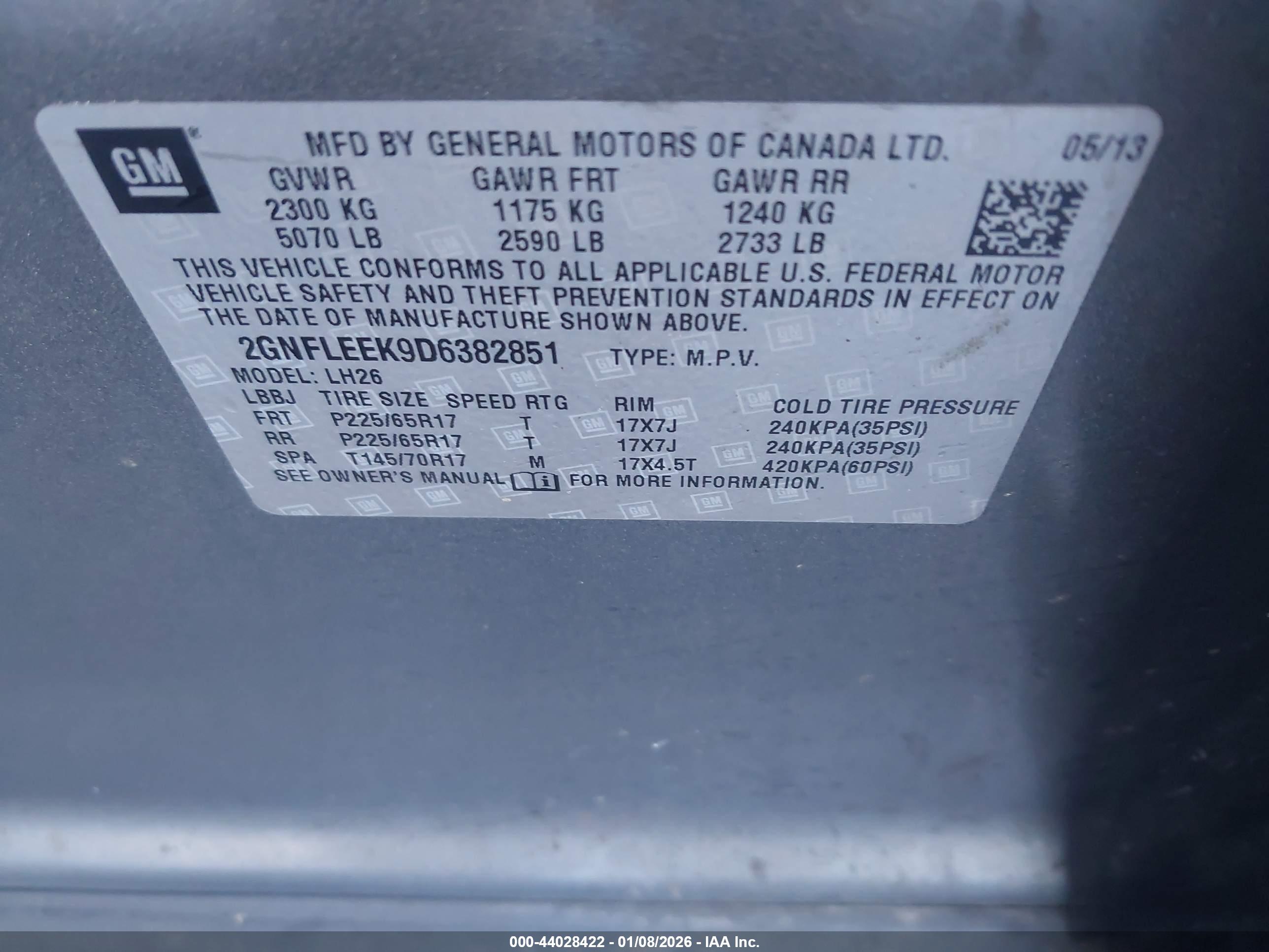 CHEVROLET EQUINOX image 9