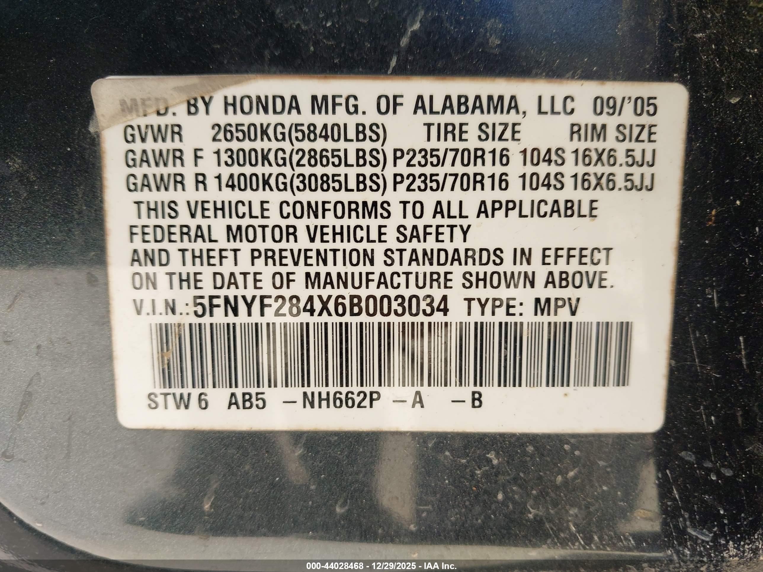 HONDA PILOT image 9