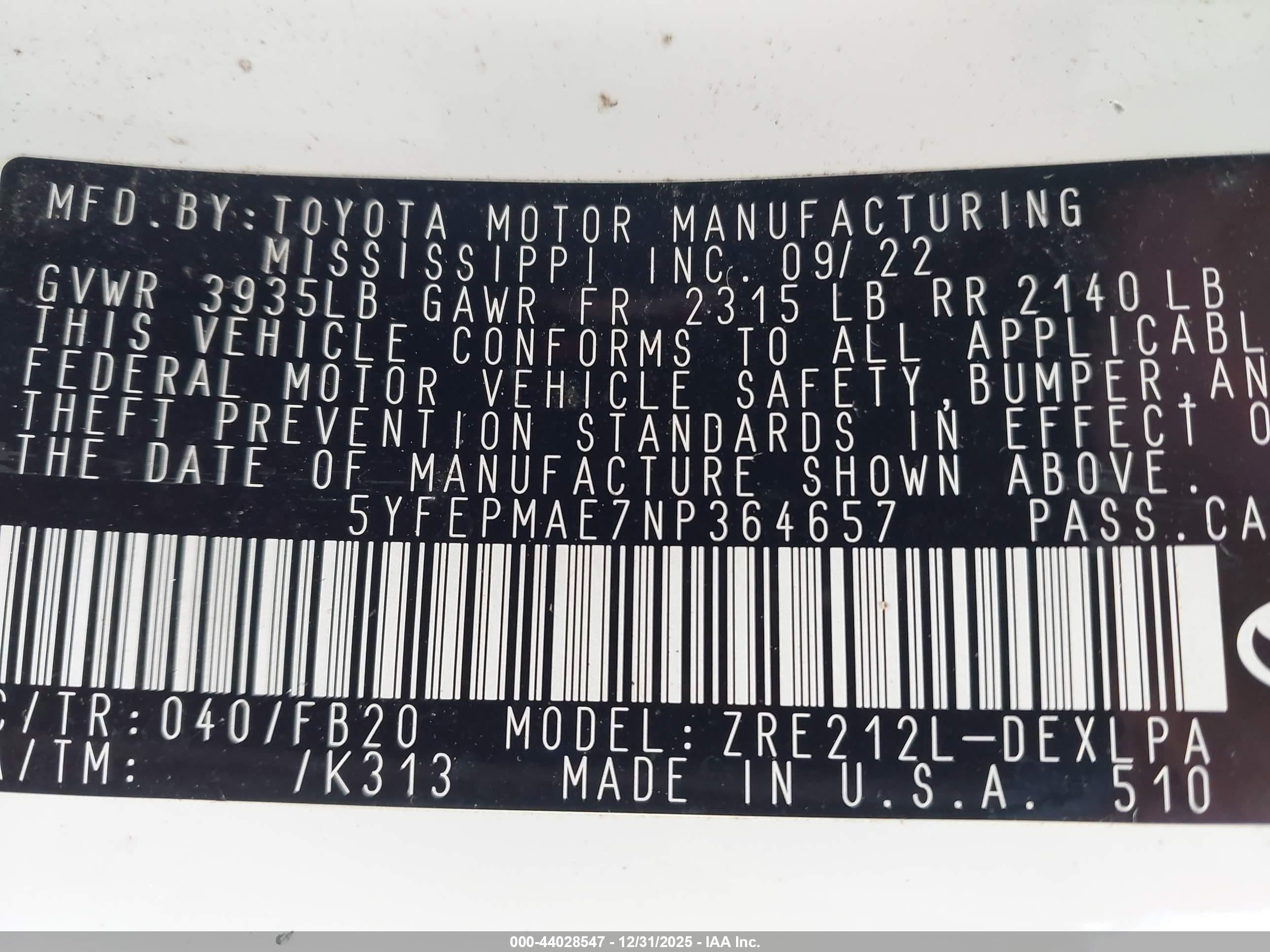 TOYOTA COROLLA image 9