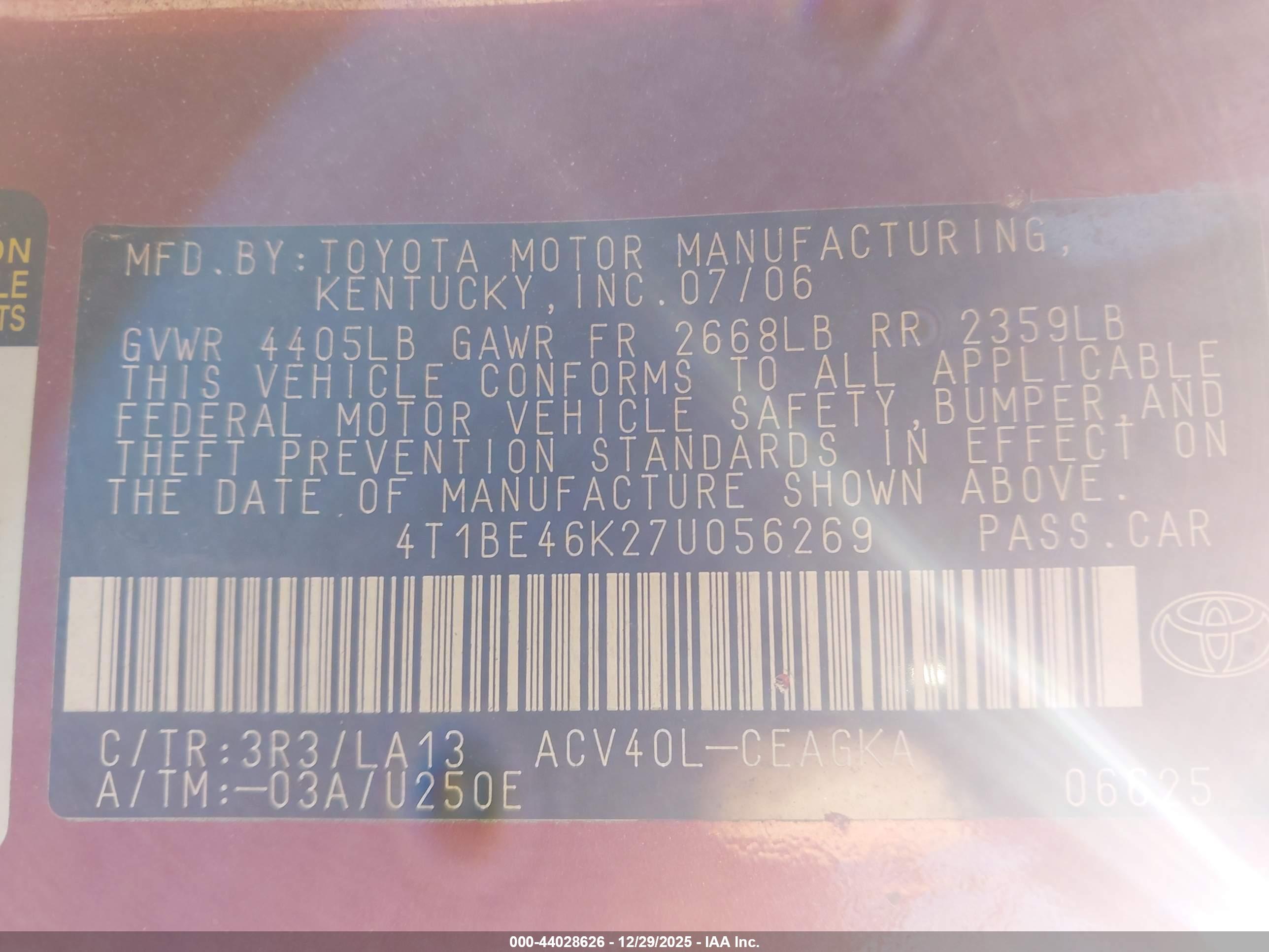 TOYOTA CAMRY image 9