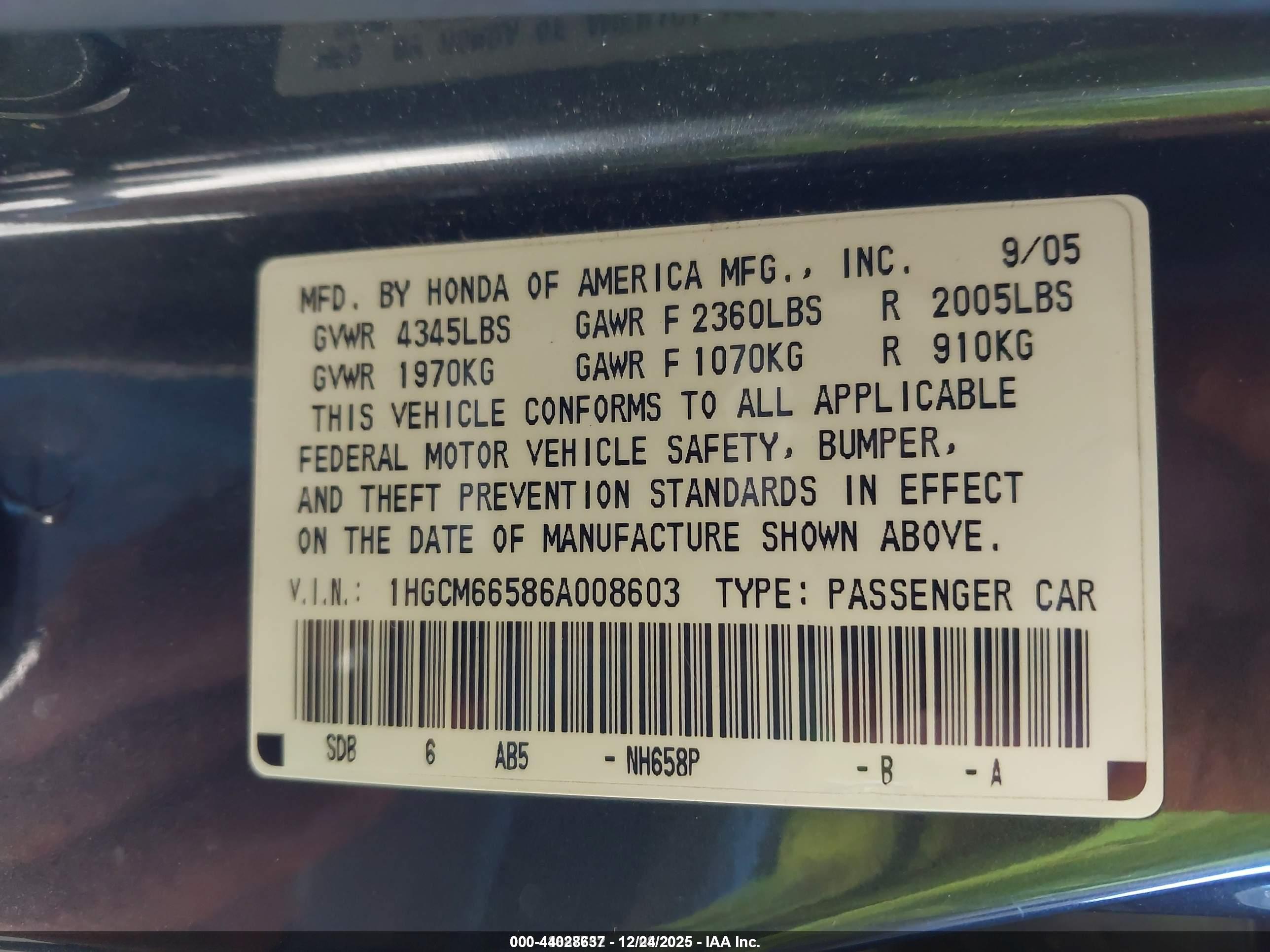 HONDA ACCORD image 9